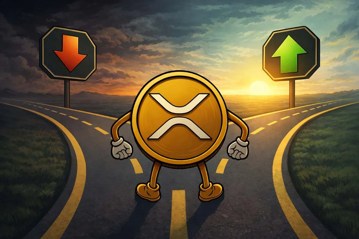 XRP koers op kruispunt