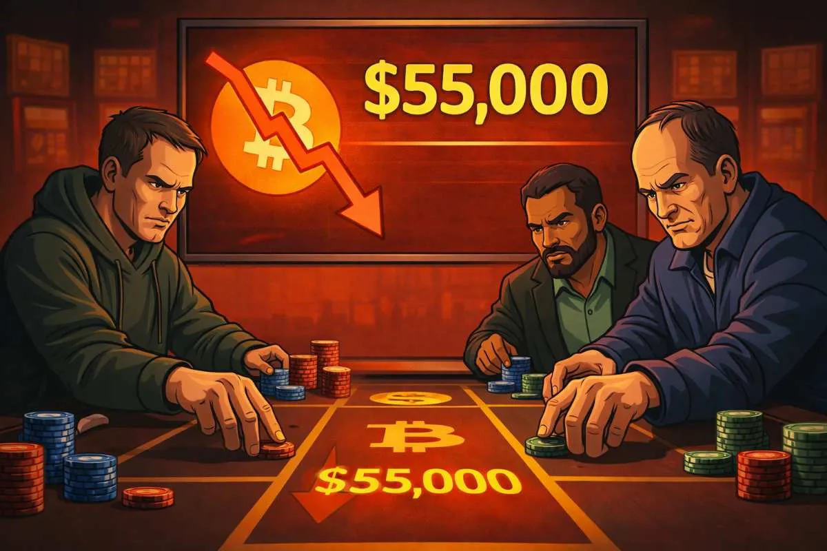 Bitcoin Polymarket daling