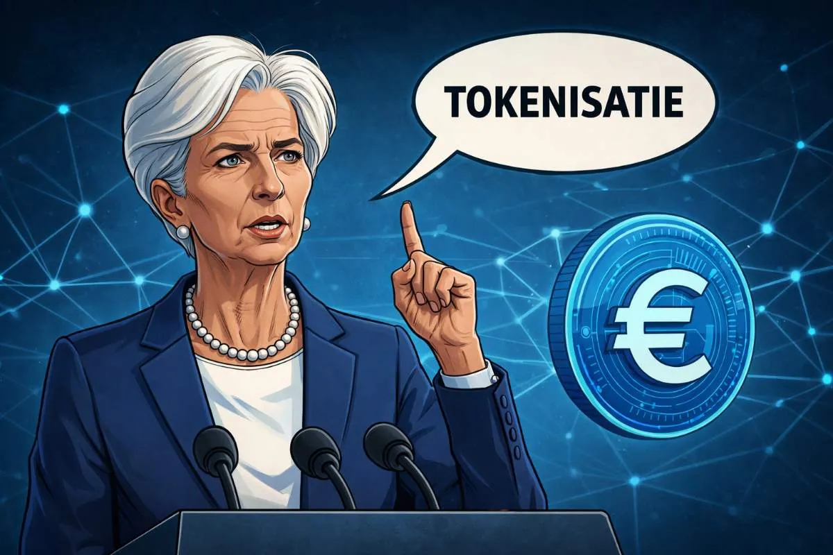 ECB-president digitale euro tokenisatie