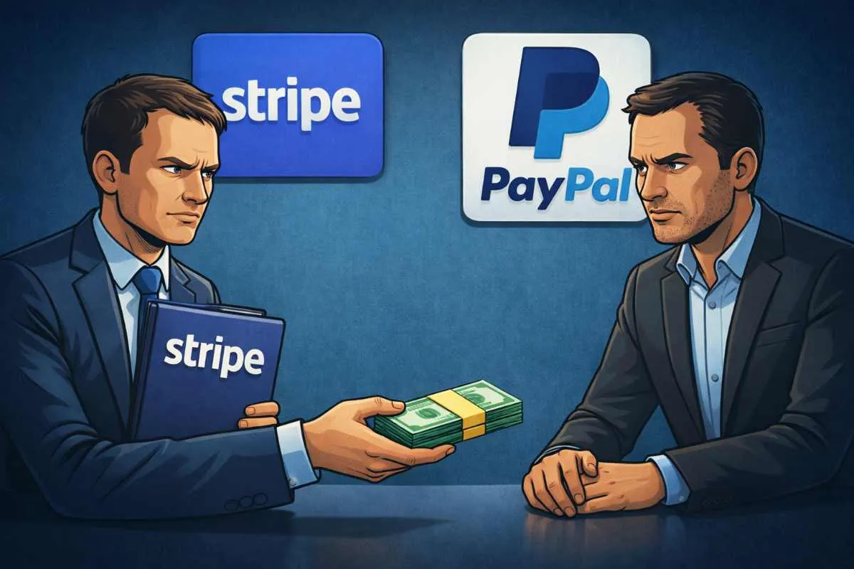 Stripe PayPal overname