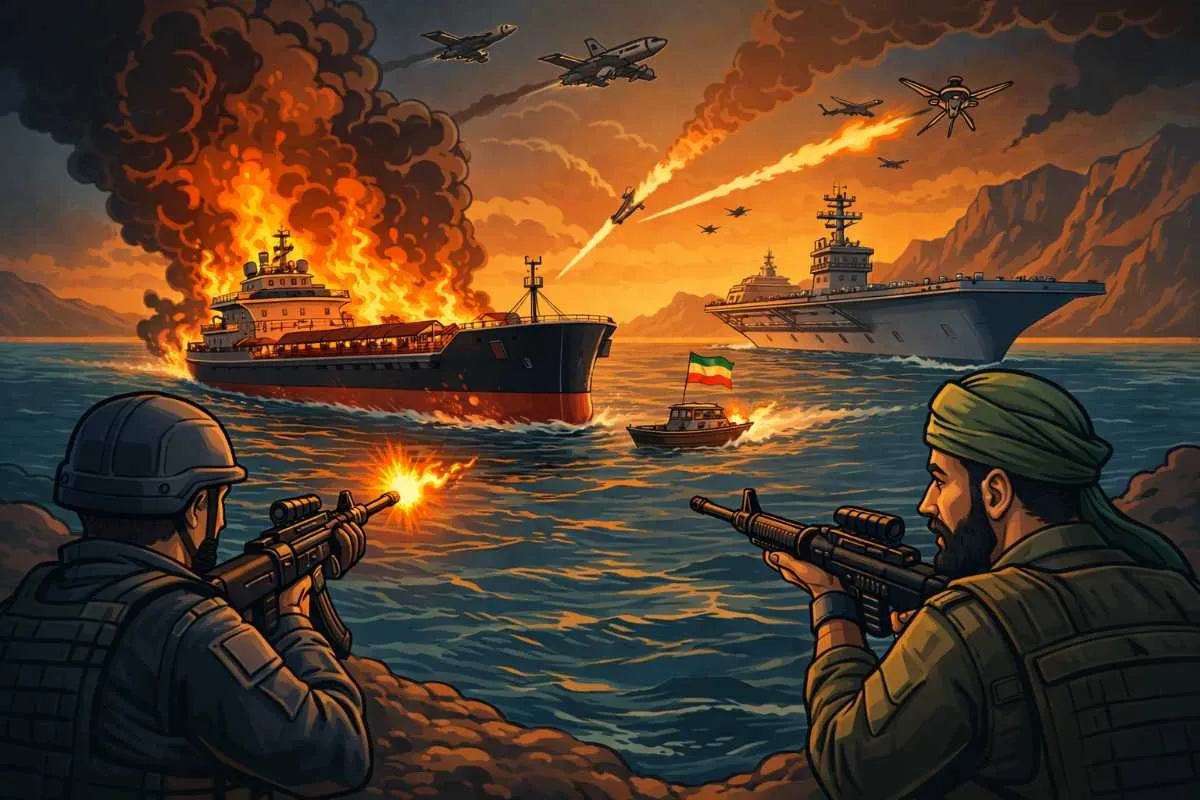 Energiecrisis, oliecrisis, voedseltekort straat van Hormuz