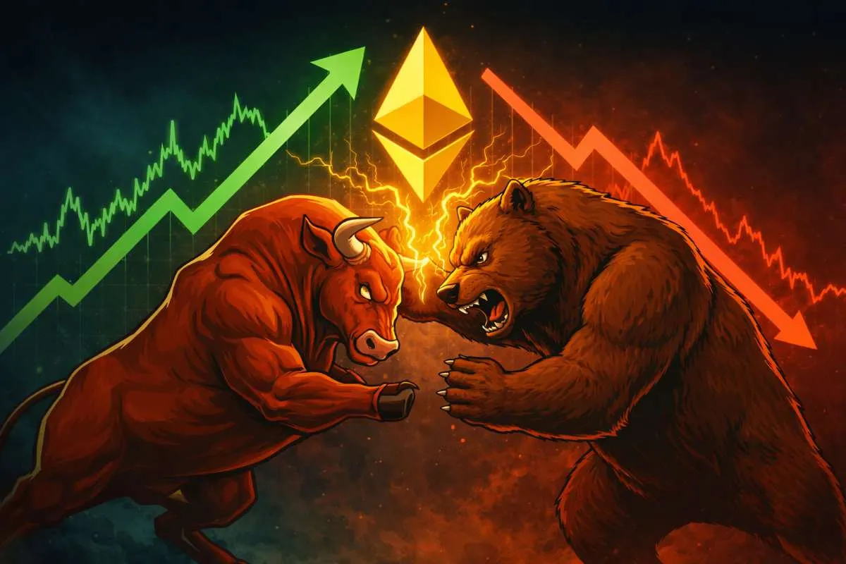 Ethereum koers bulls vs. bears