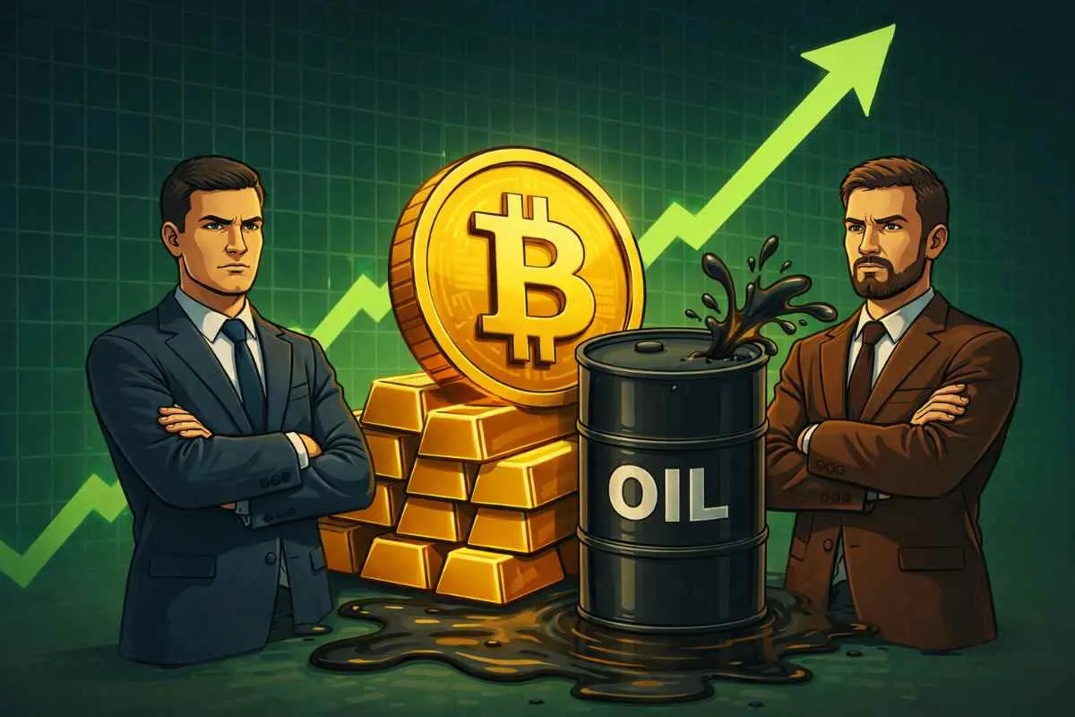 Goud, Bitcoin en olie