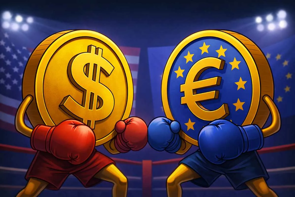 Amerikaanse dollar vs. euro