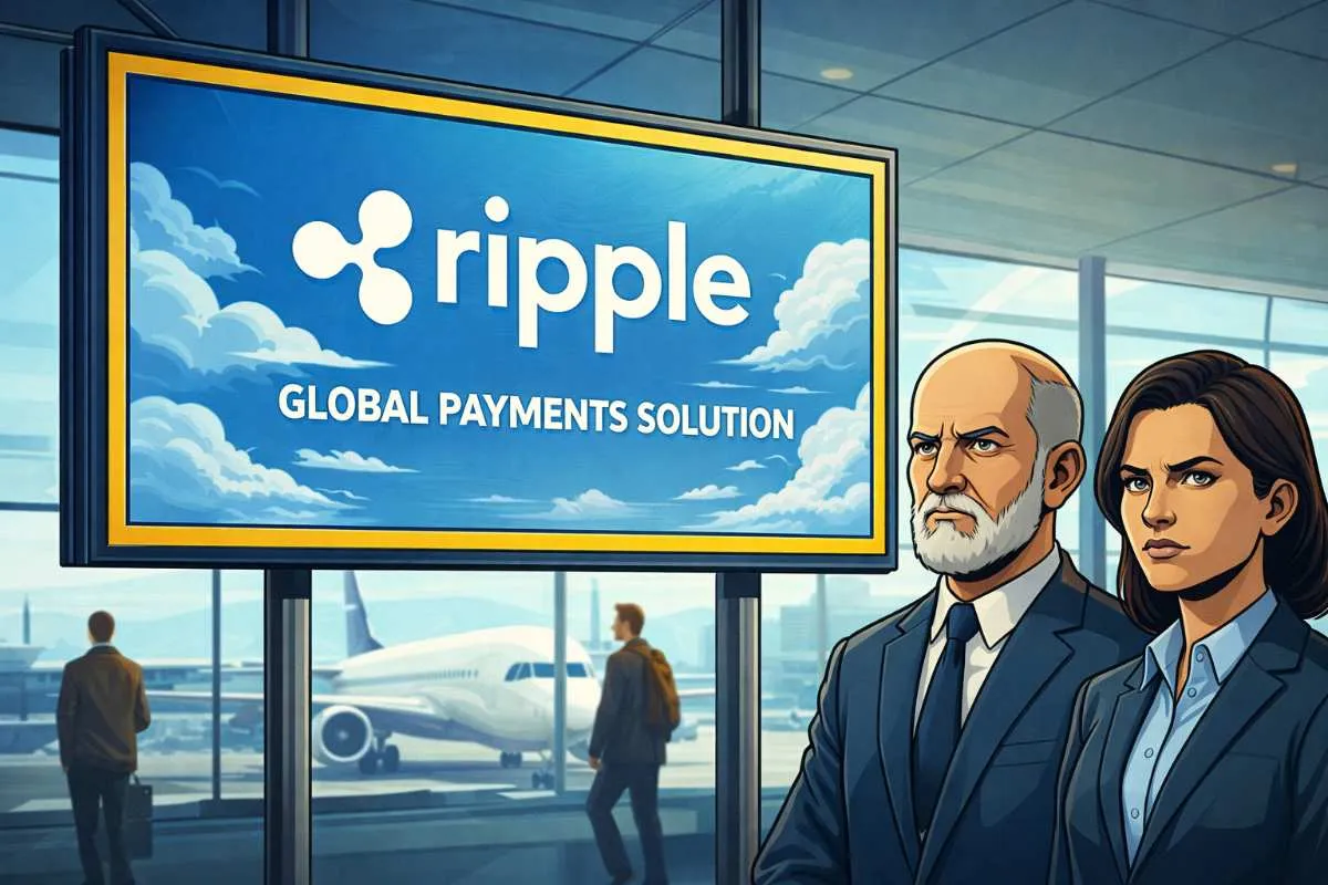 Ripple advertentie Zurich Airport