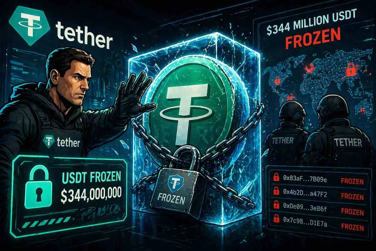 Tether USDT bevroren