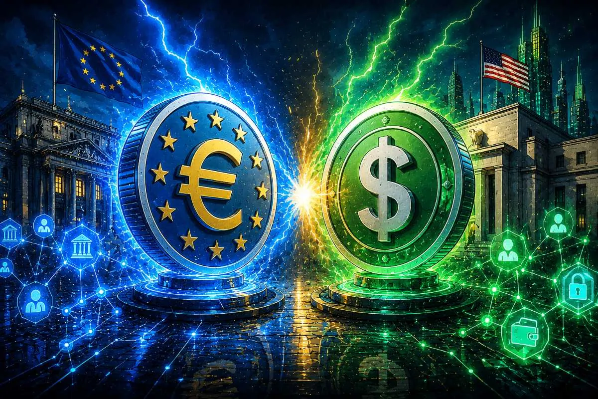 Digitale euro vs. dollar stablecoins