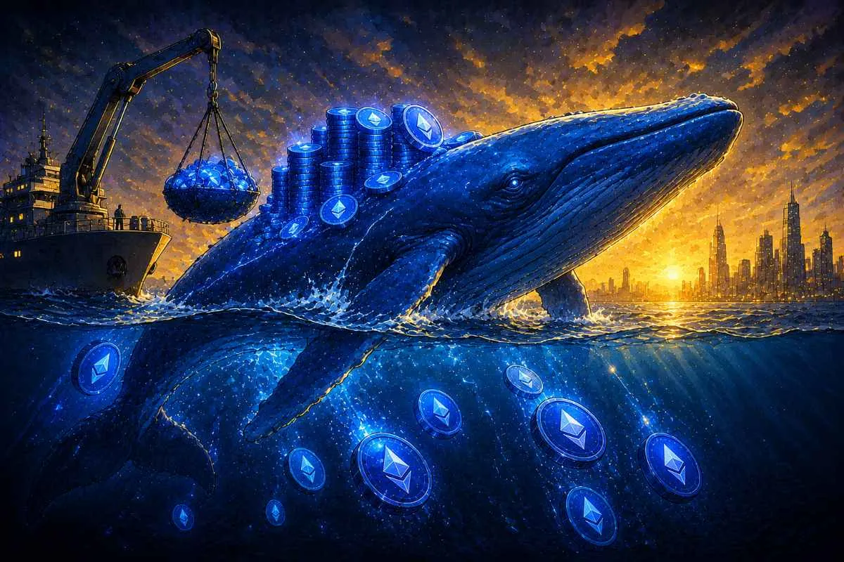 Ethereum-whale verplaatst