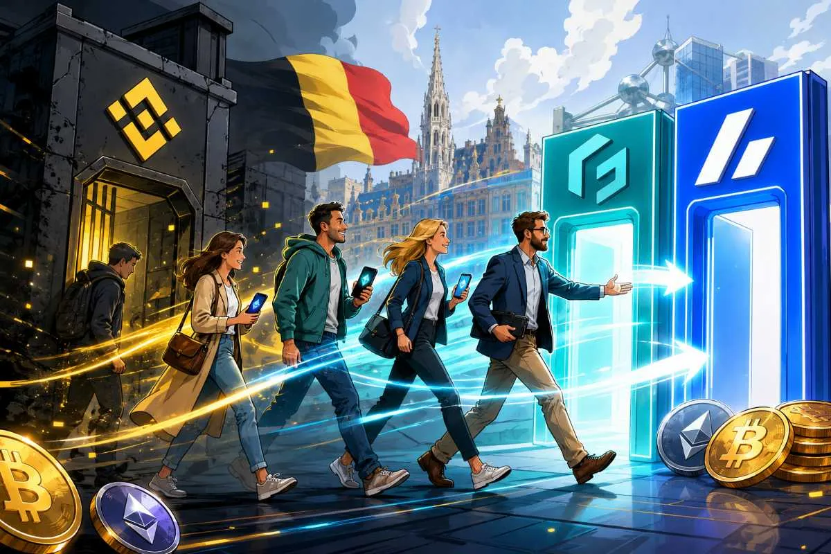 Binance België Finst Bitvavo