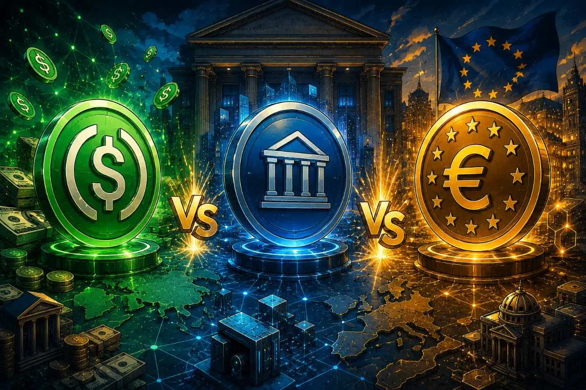 Stablecoins vs. Tokenized Deposits vs. Digitale Euro