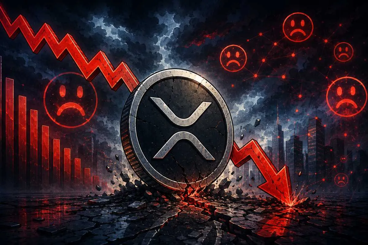 XRP sentiment daalt