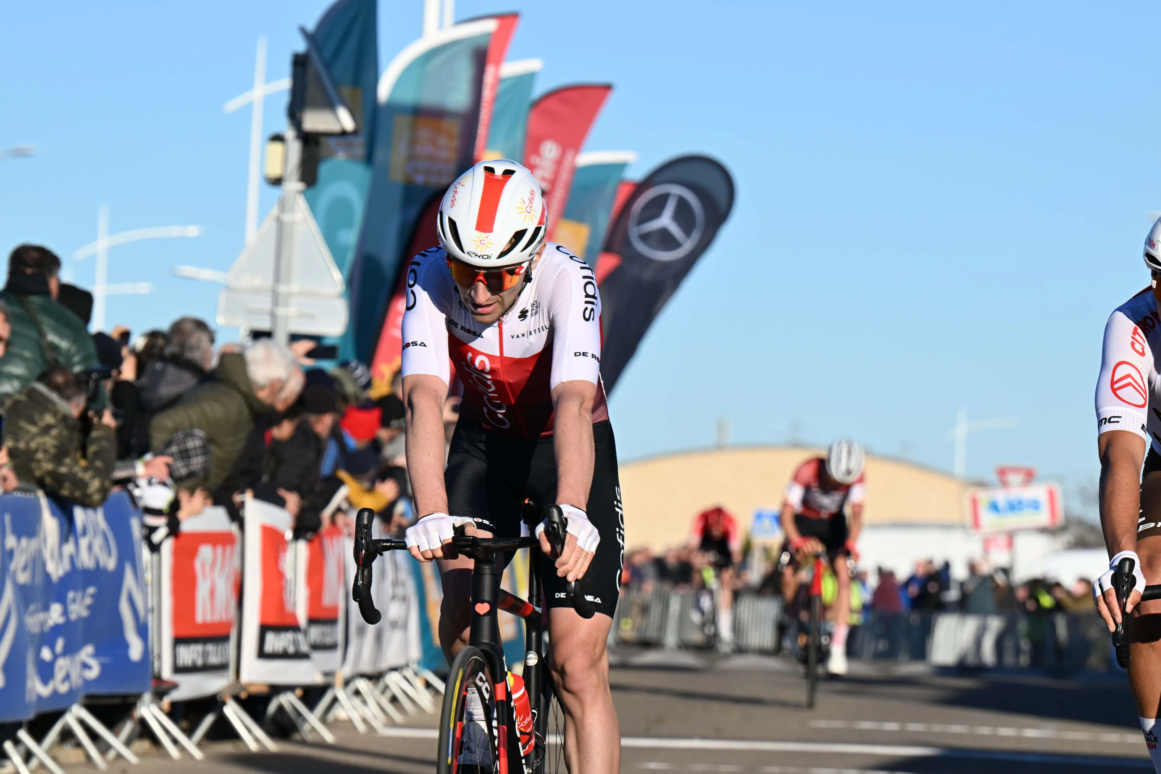 Benjamin Thomas wins Etoile de Bessèges' stages 4 with a late solo attack