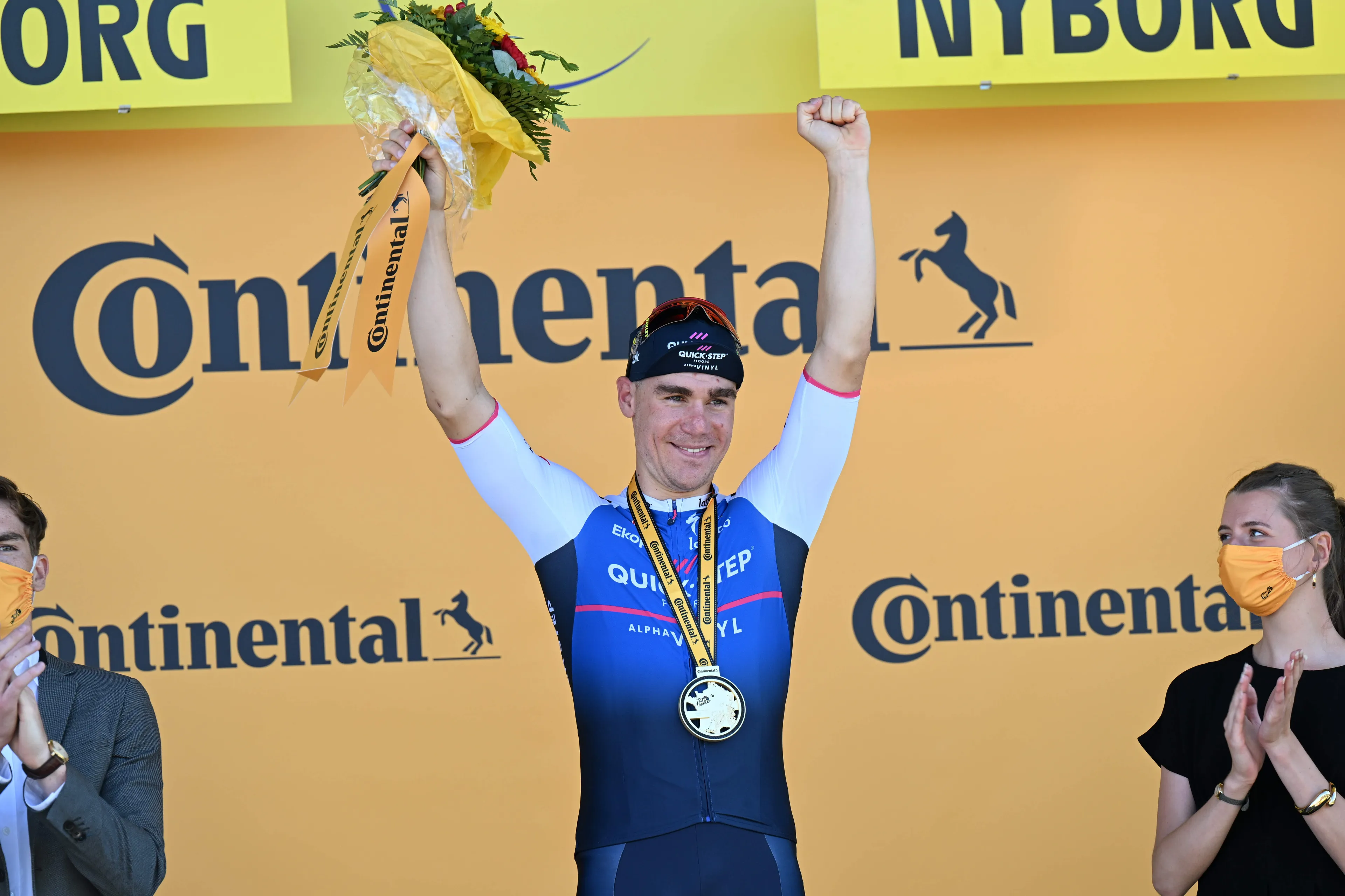 “Unprecedented world-class” -Fabio Jakobsen praises Remco Evenepoel lead out work after first win of the season in Stage 2 of Vuelta a San Juan