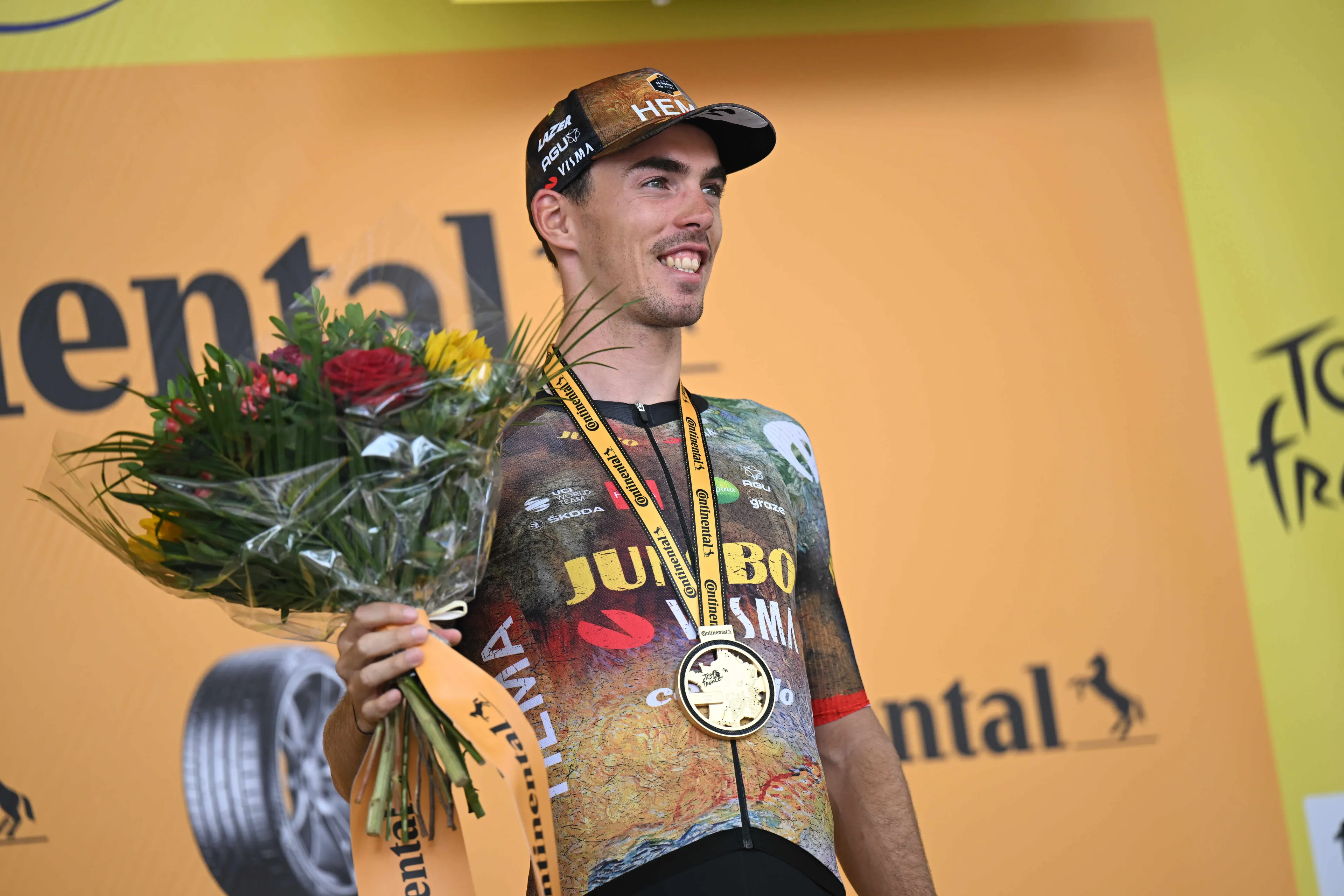 "It's something incredible, it's wonderful to have won all five" - Christophe Laporte continues Jumbo-Visma's spring classics domination