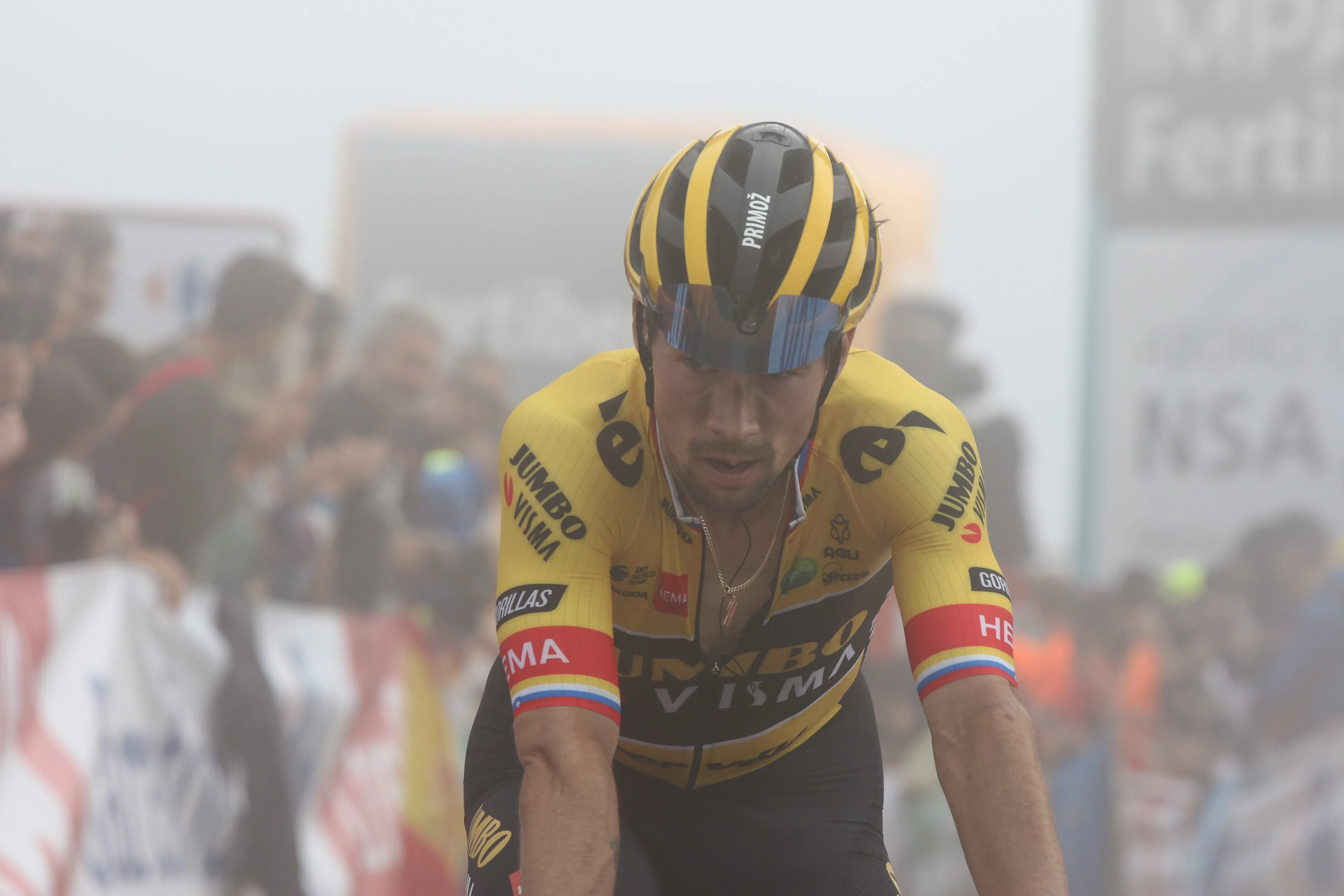 Primoz Roglic "thrilled" after putting on stronger performance on second summit finish at Vuelta a Espana