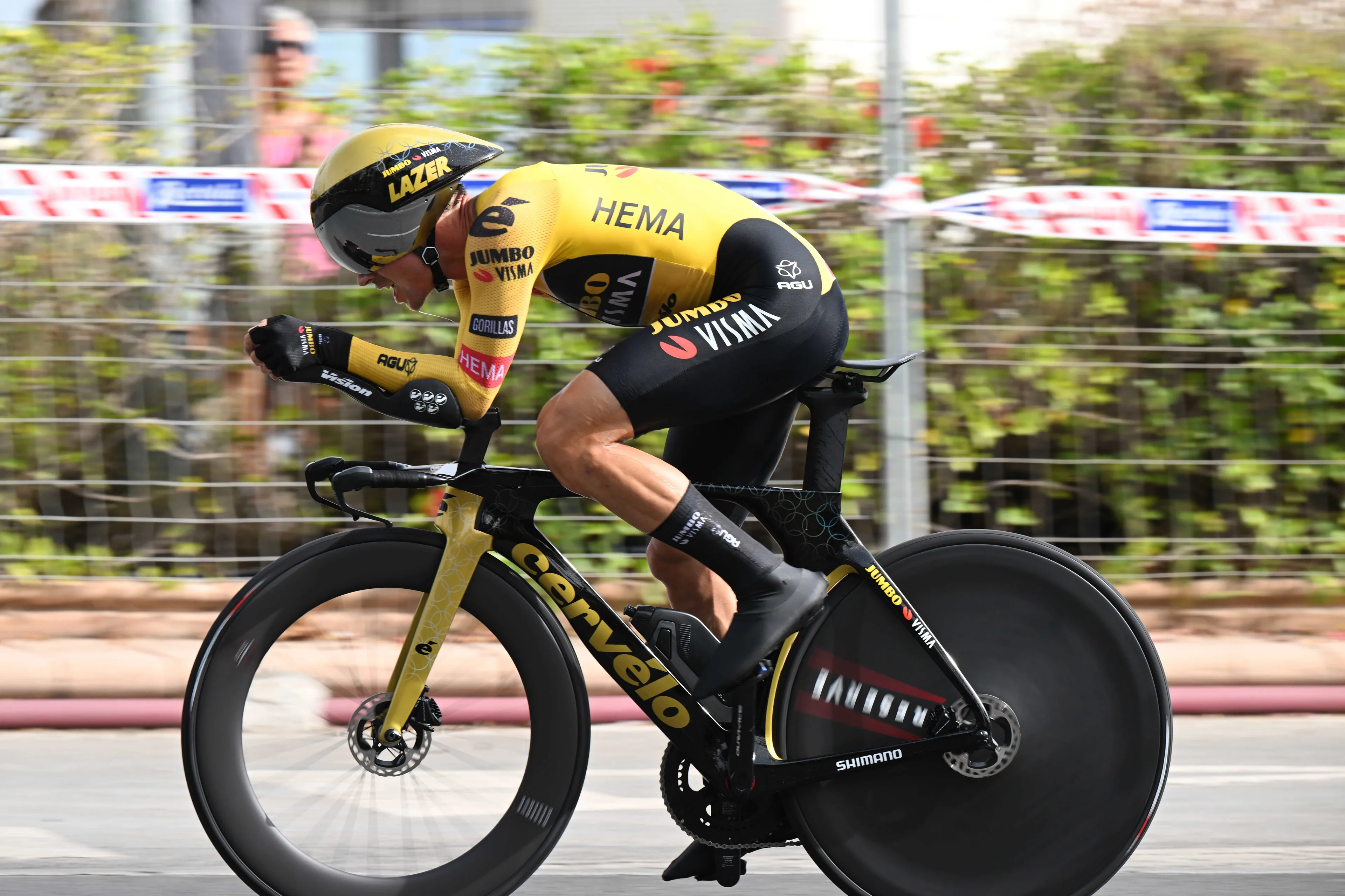 "It is how it is" - Roglic rides into second place at Vuelta time-trial but fails to control Evenepoel's GC surge