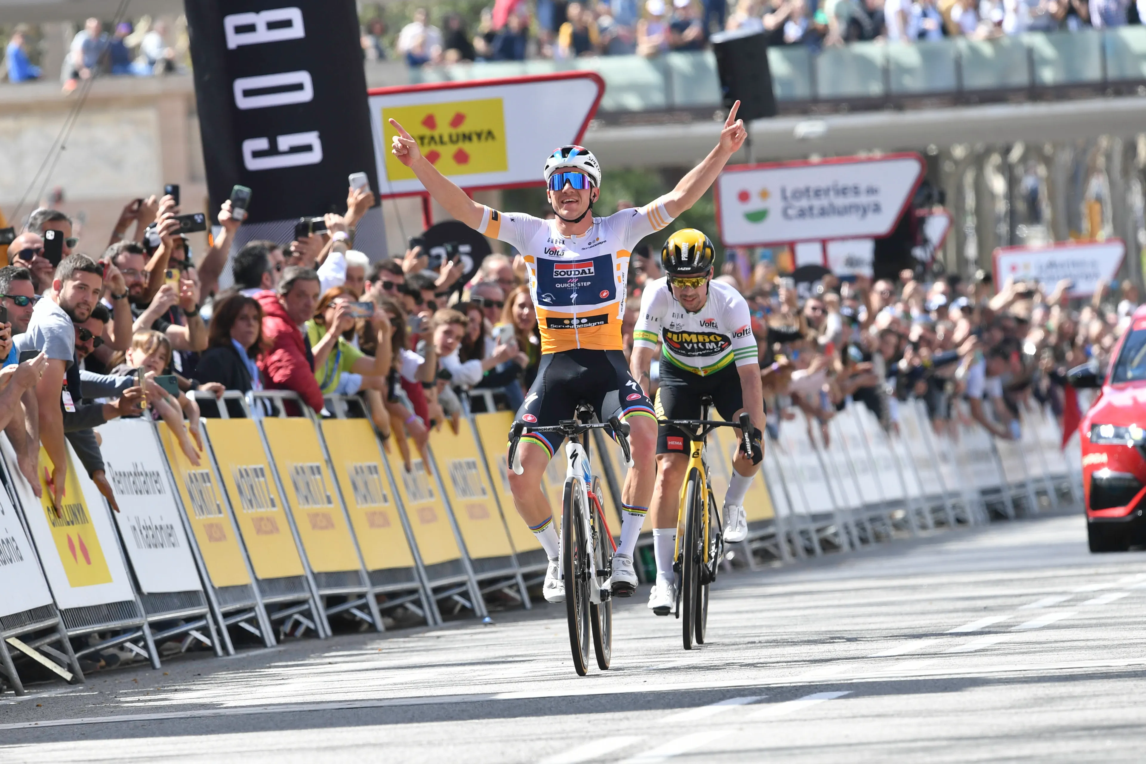 Primoz Roglic resists attacks and wins Volta a Catalunya as Remco Evenepoel wins final stage