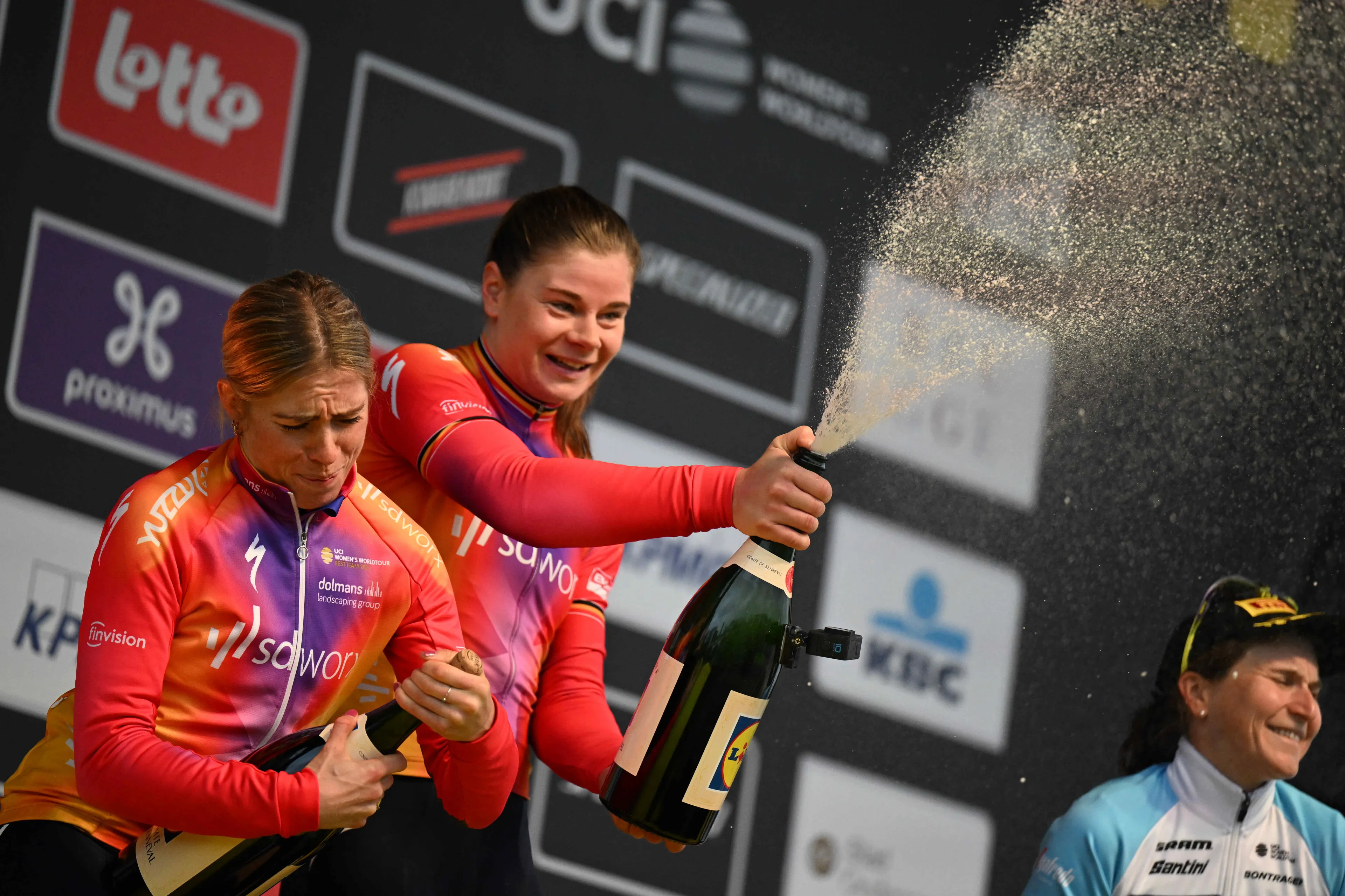 Lista de partida final da Liege-Bastogne-Liege Feminina com Demi Vollering, Lotte Kopecky, Elisa Longo Borghini, Gaia Realini e Katarzyna Niewiadoma