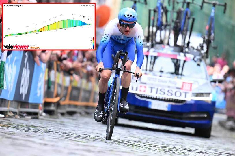 PREVIEW | Tour de Romandie 2023 stage 3 - Scary fast descent, tough climb and rain to make for crucial time-trial