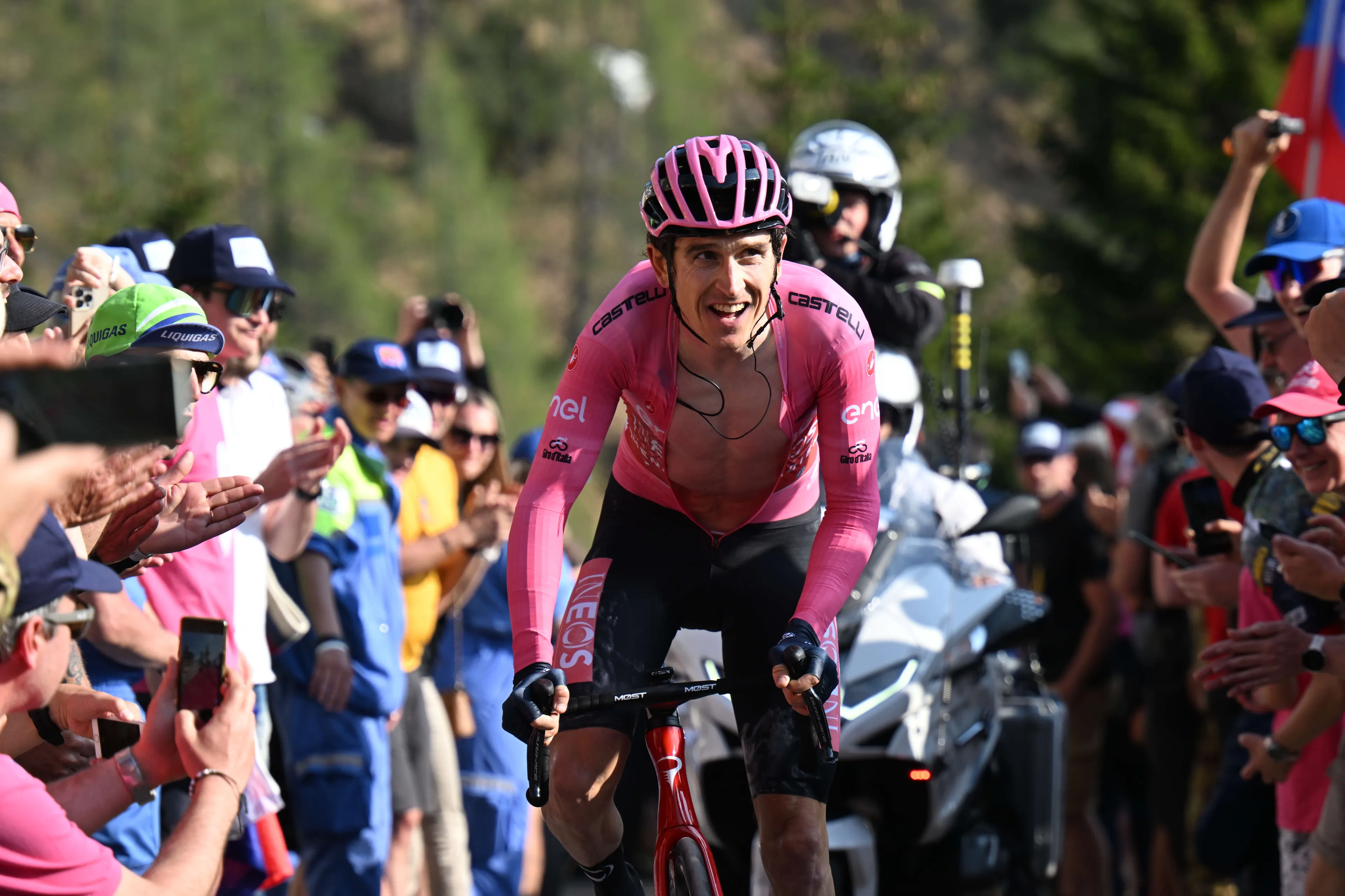 "I probably would have won it as well, without trying to sound like a d*ck" - Geraint Thomas believes he 'definitely would've been 15 seconds better' at the Giro d'Italia if not for a pre-race infection