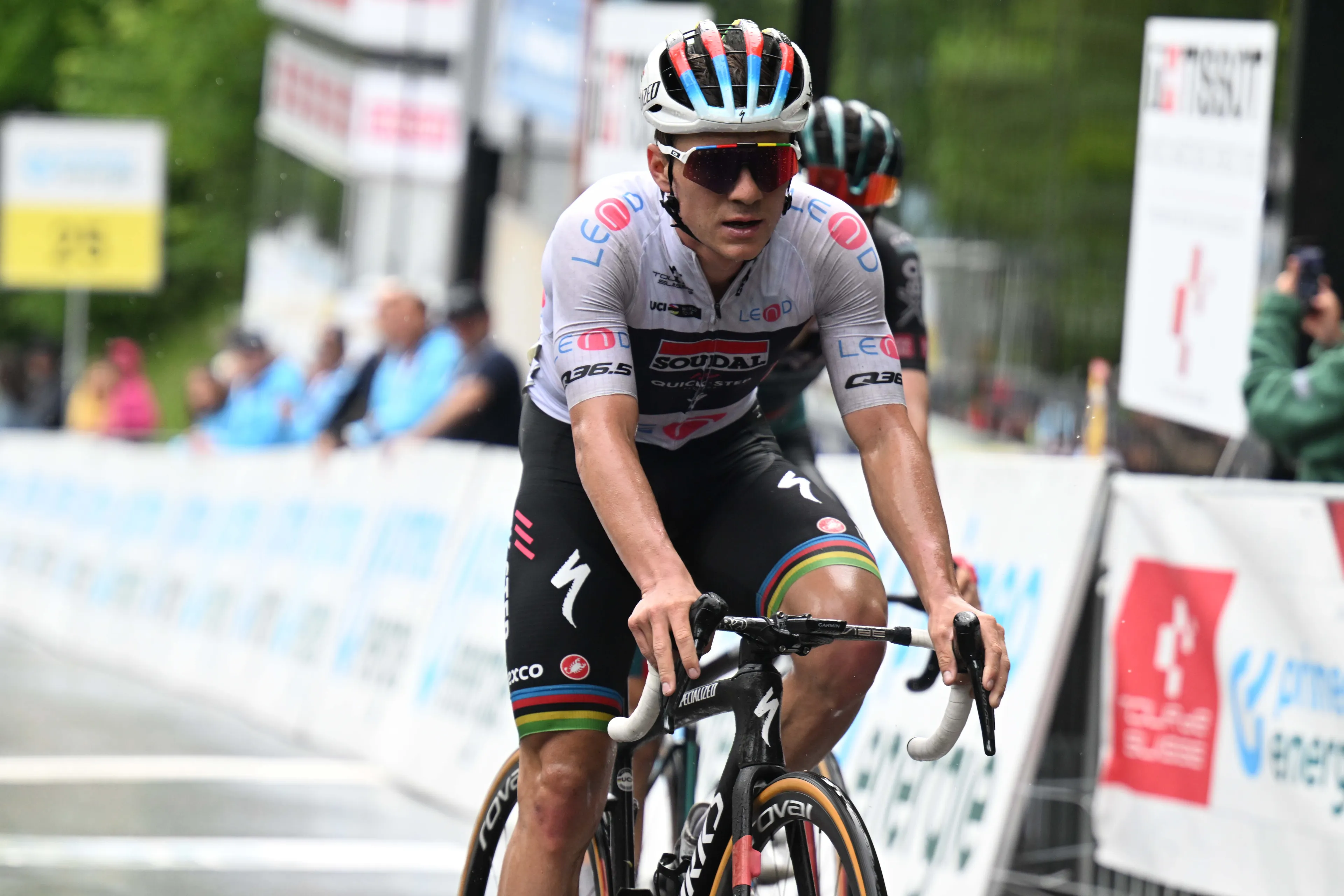 "It was cold, I started the final climb shivering" - Remco Evenepoel explains why he faded on final climb of Tour de Suisse stage 3