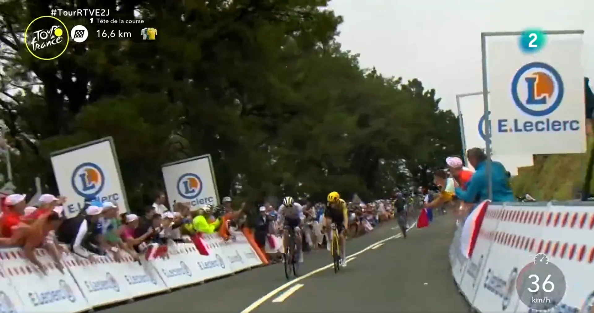 VIDEO: Pogacar and Vingegaard ignite GC battle on stage 2 of the Tour de France in fight for bonus seconds
