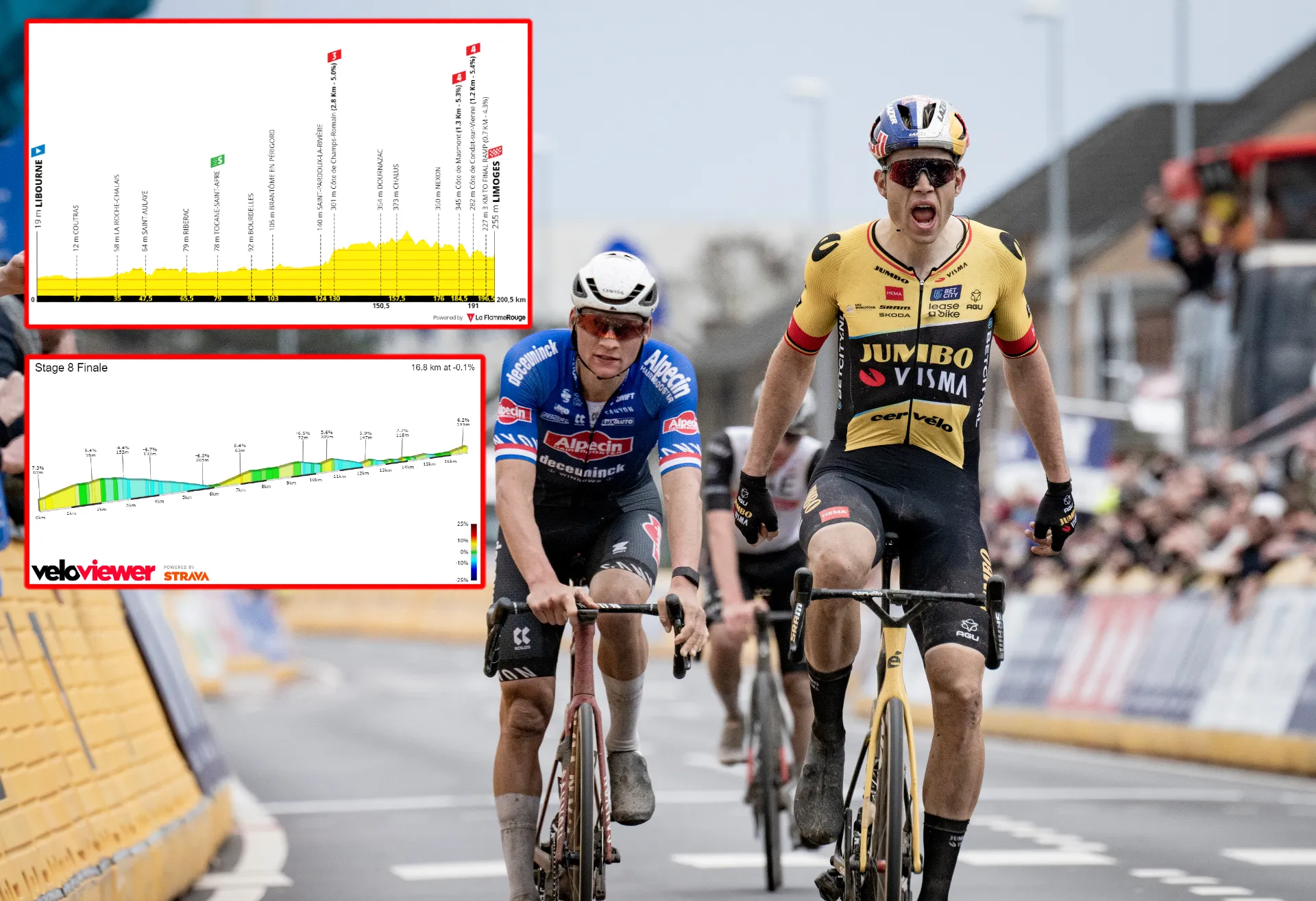 PREVIEW | Tour de France 2023 stage 8 - Van Aert and van der Poel favourites for hilly sprint