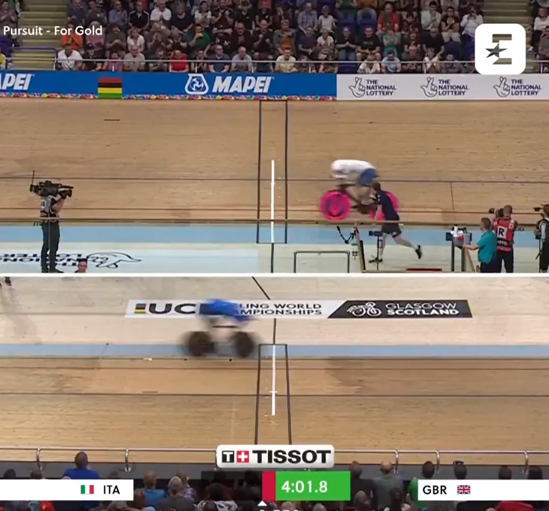 “I ran him pretty damn close" - Dan Bigham narrowly loses out on individual pursuit gold to Filippo Ganna