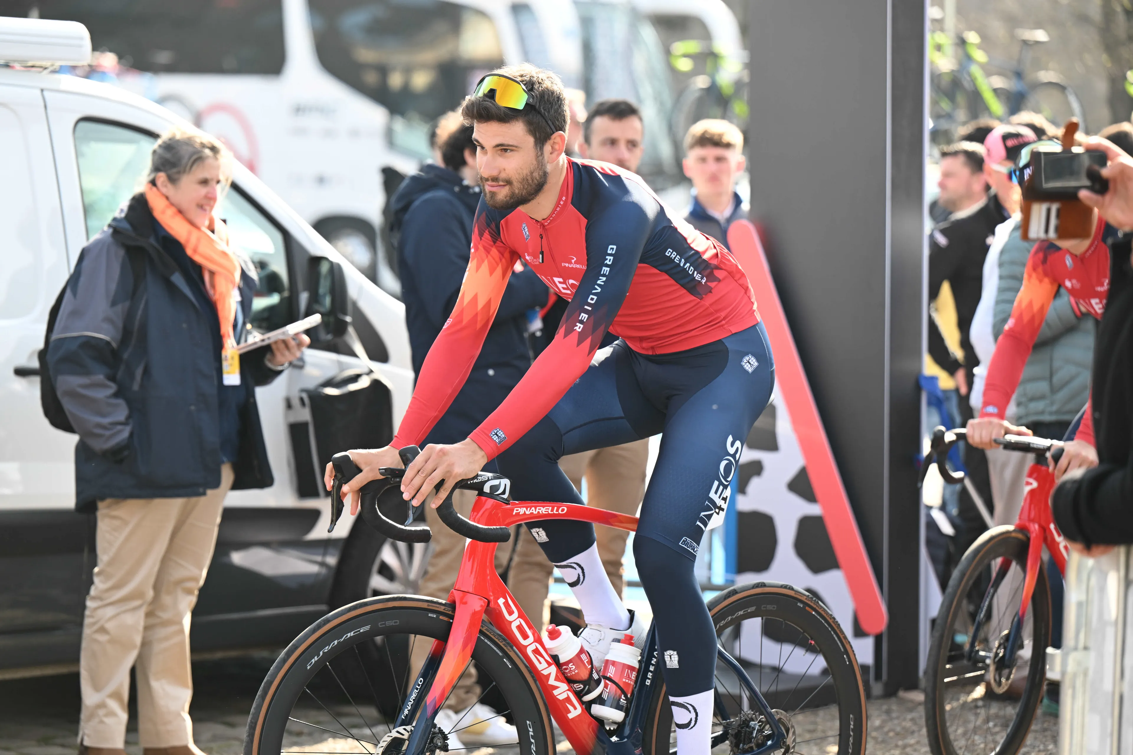 "Lembrou-me o Wout Van Aert no Tour do ano passado" Geraint Thomas elogia Filippo Ganna depois da 11ª etapa da Volta à Espanha