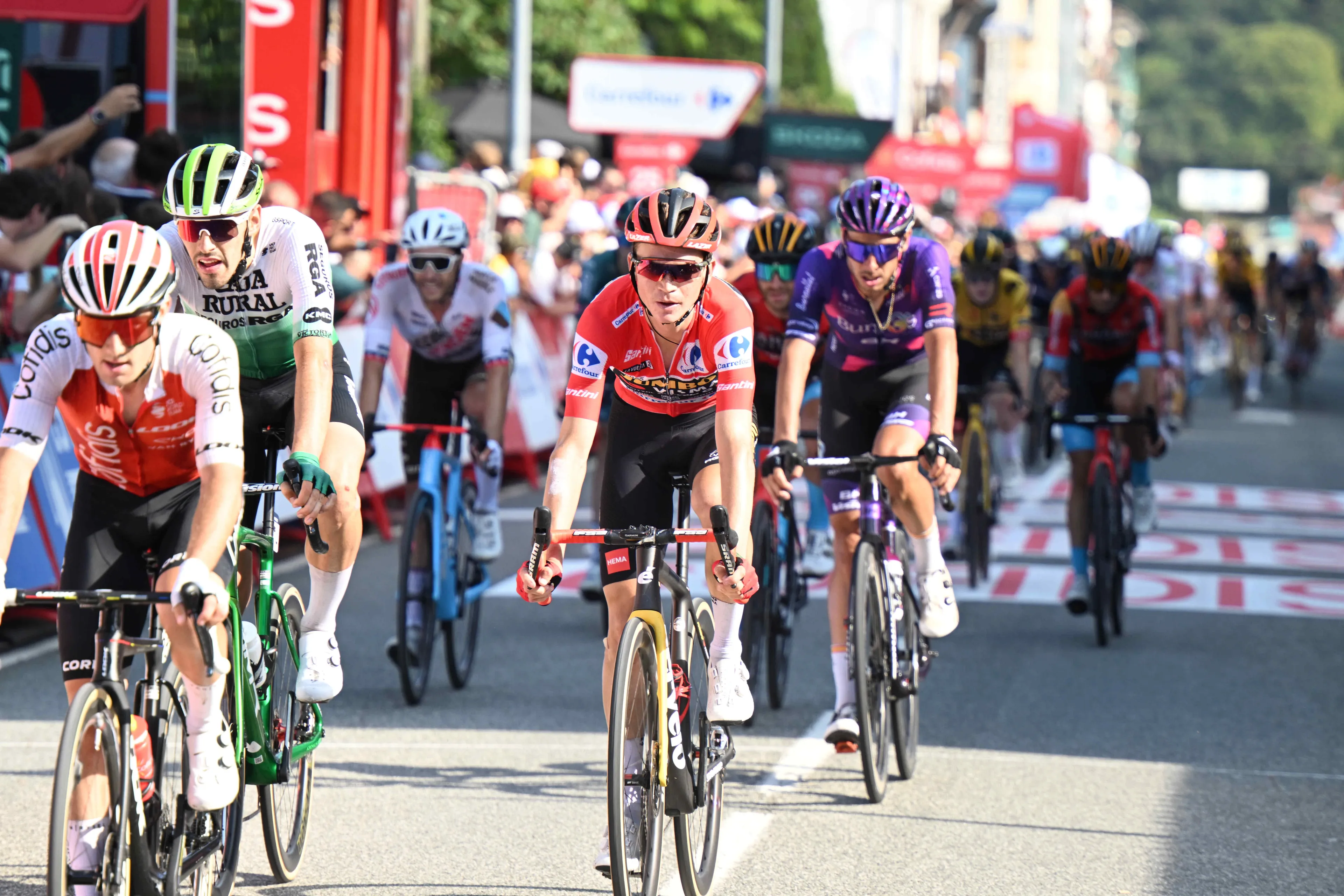 Vuelta a Espana 2023 stage 17 overall classification update | Sepp Kuss resists Alto de l'Angliru but holds only 8 seconds over Jonas Vingegaard