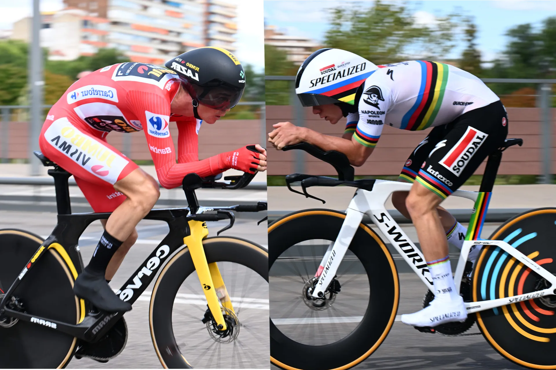ESPECIAL | Comparação das posições nas bicicletas dos favoritos da Vuelta no contrarrelógio