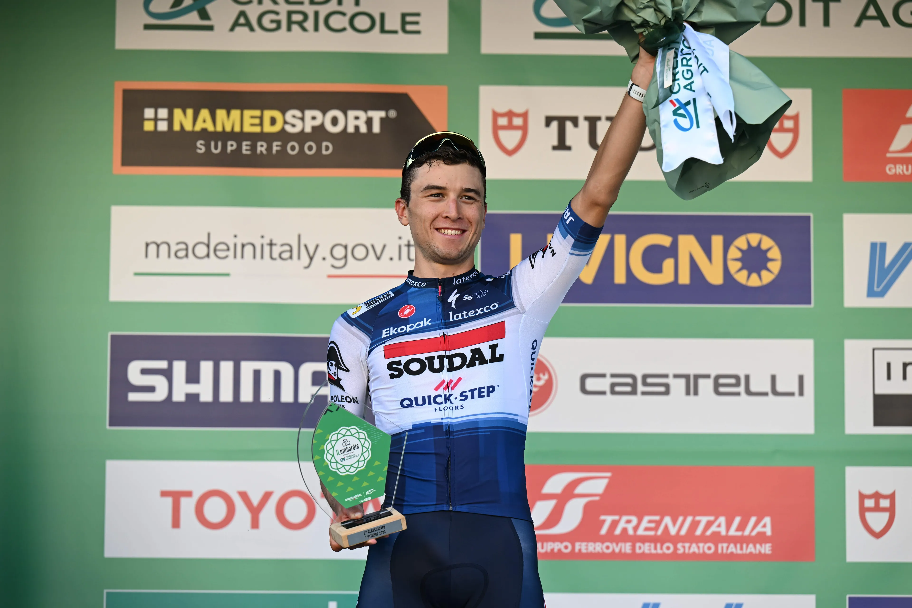 Andrea Bagioli takes surprising podium in Lombardia, only losing to Tadej Pogacar: "I can't believe it"