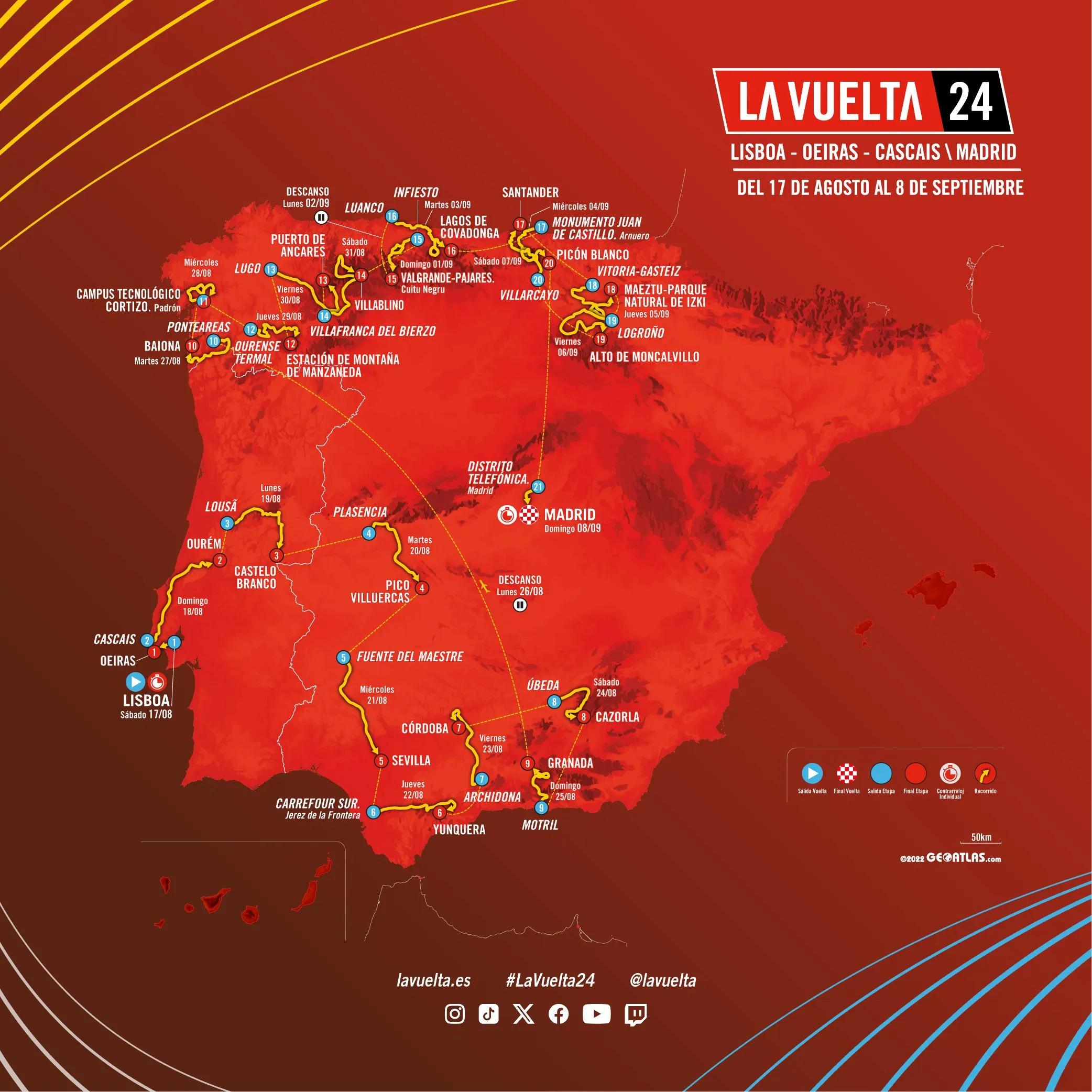 Vuelta a Espana 2024 route revealed - 34 kilometers of time-trials only; Puerto de Ancares, Cuitu Negru and Lagos de Covadonga combination returns