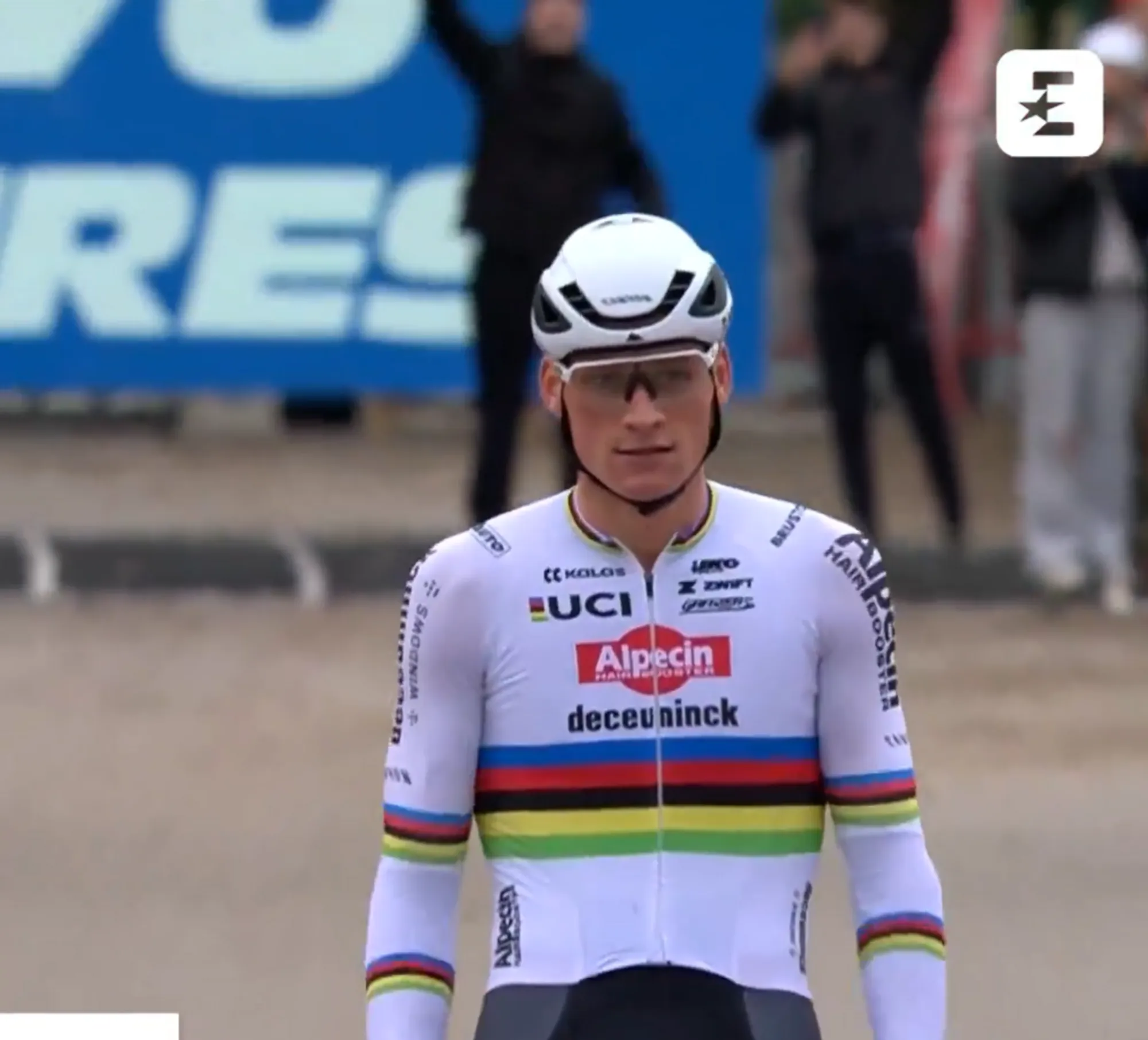 VIDEO: Mathieu van der Poel victorious in Antwerp as Wout van Aert and Eli Iserbyt complete podium