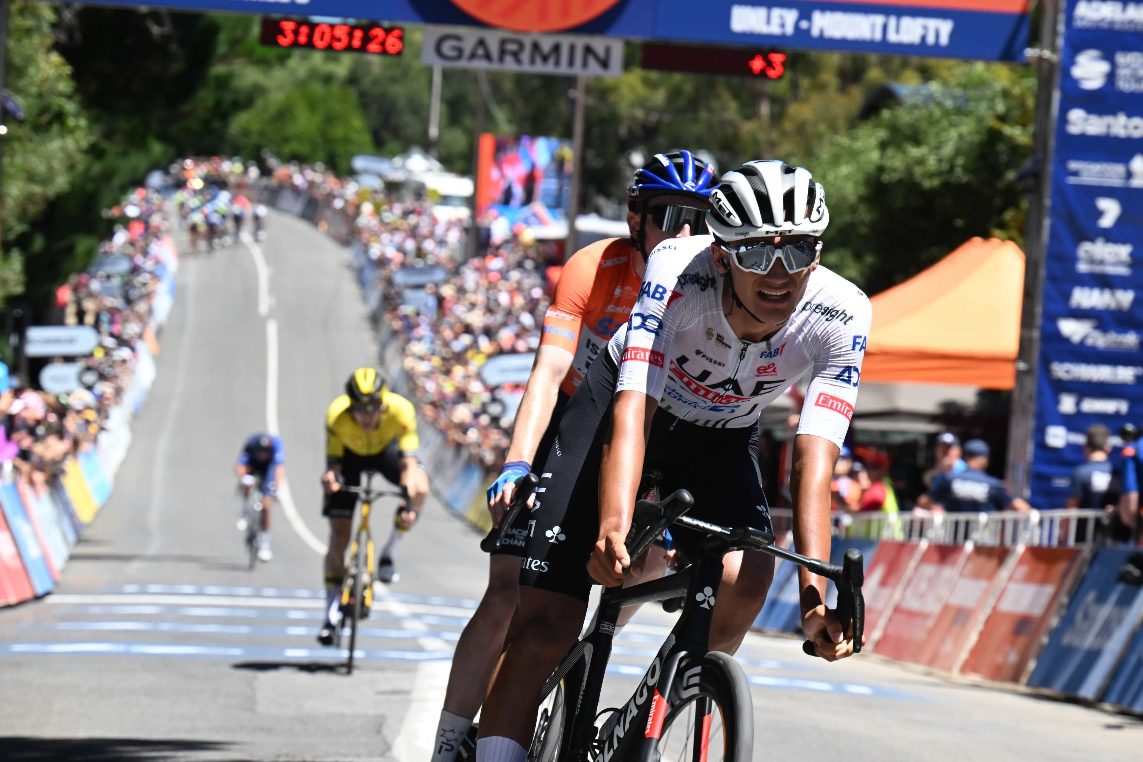 Isaac Del Toro apostou tudo no Monte Lofty para ganhar Tour Down Under, mas não conseguiu: "Melhor sorte para a próxima"