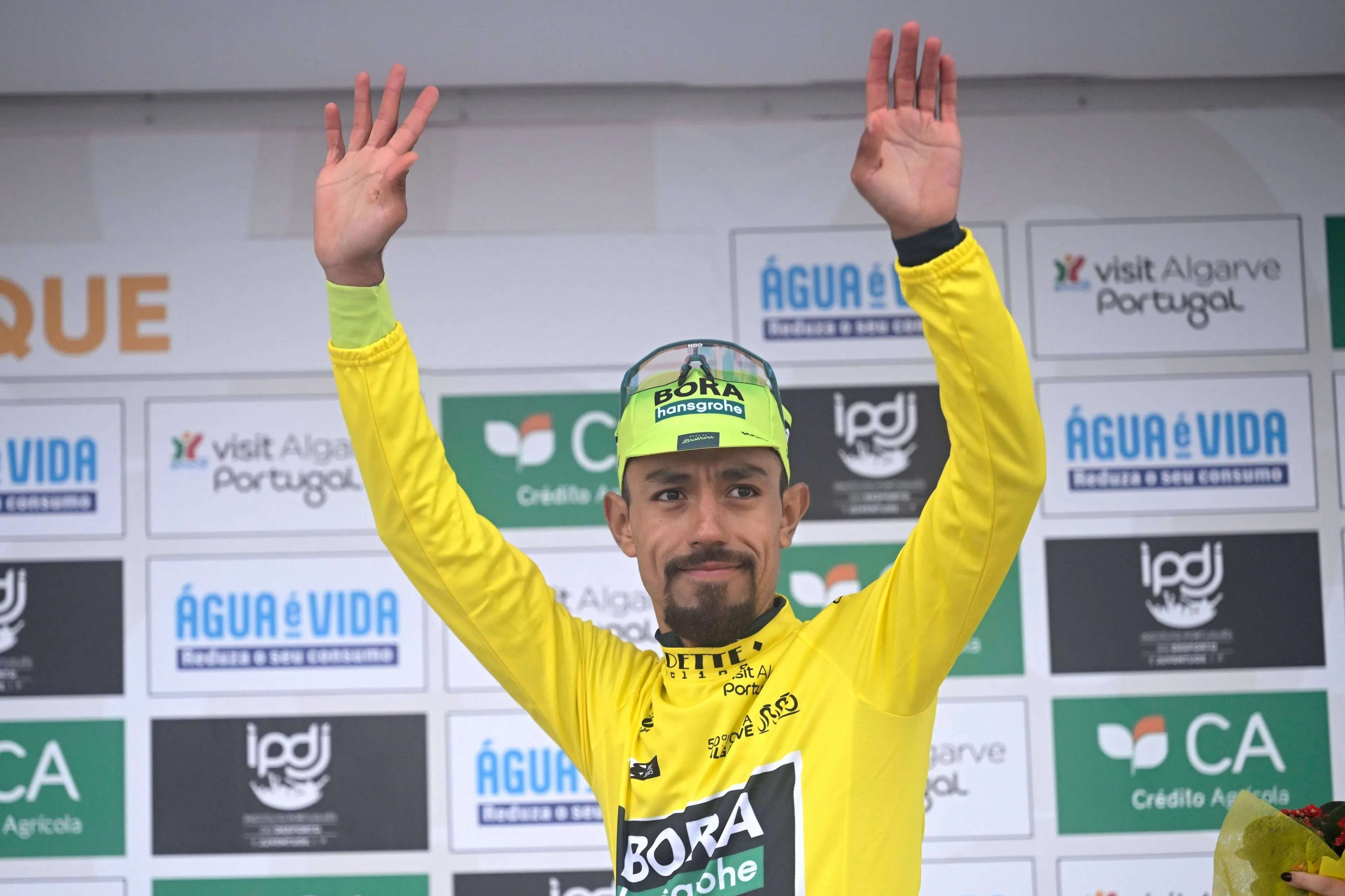 "We had very strong rivals" - Daniel Martínez explodes out of Remco Evenepoel's wheel to make his title defense bid at Volta ao Algarve
