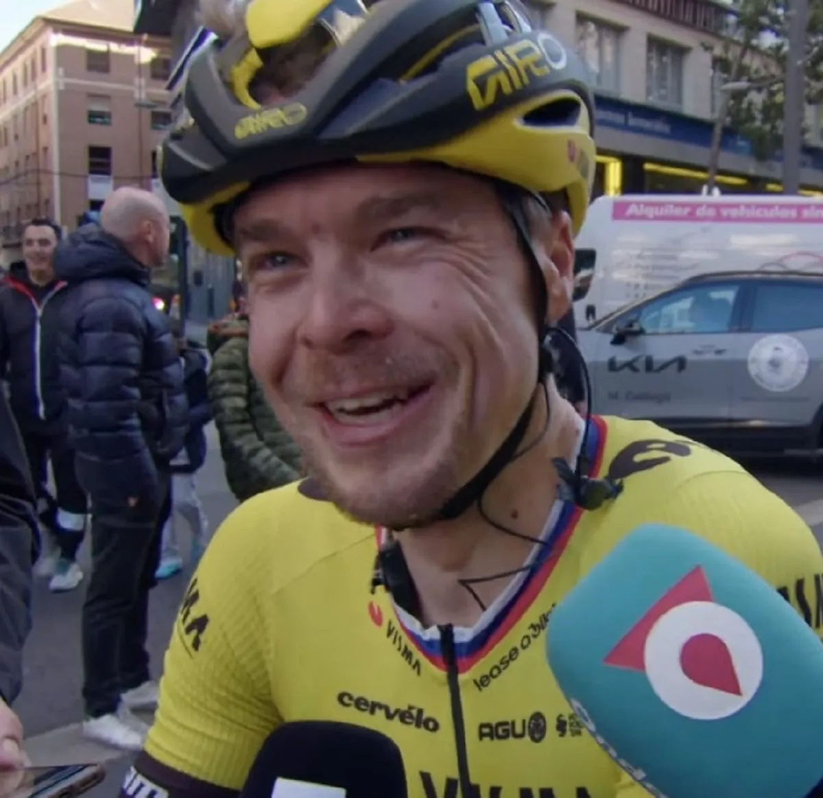 Jan Tratnik após a Omloop Het Nieuwsblad 2024: "Esta é a maior vitória da minha carreira"