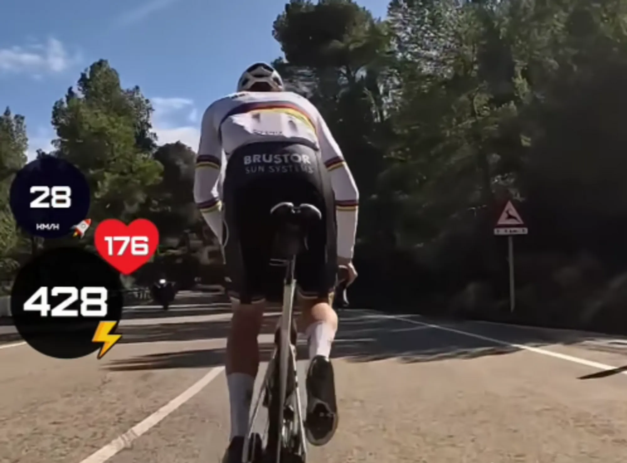 VIDEO: Mathieu van der Poel does crazy numbers climbing the mythical Coll de Rates