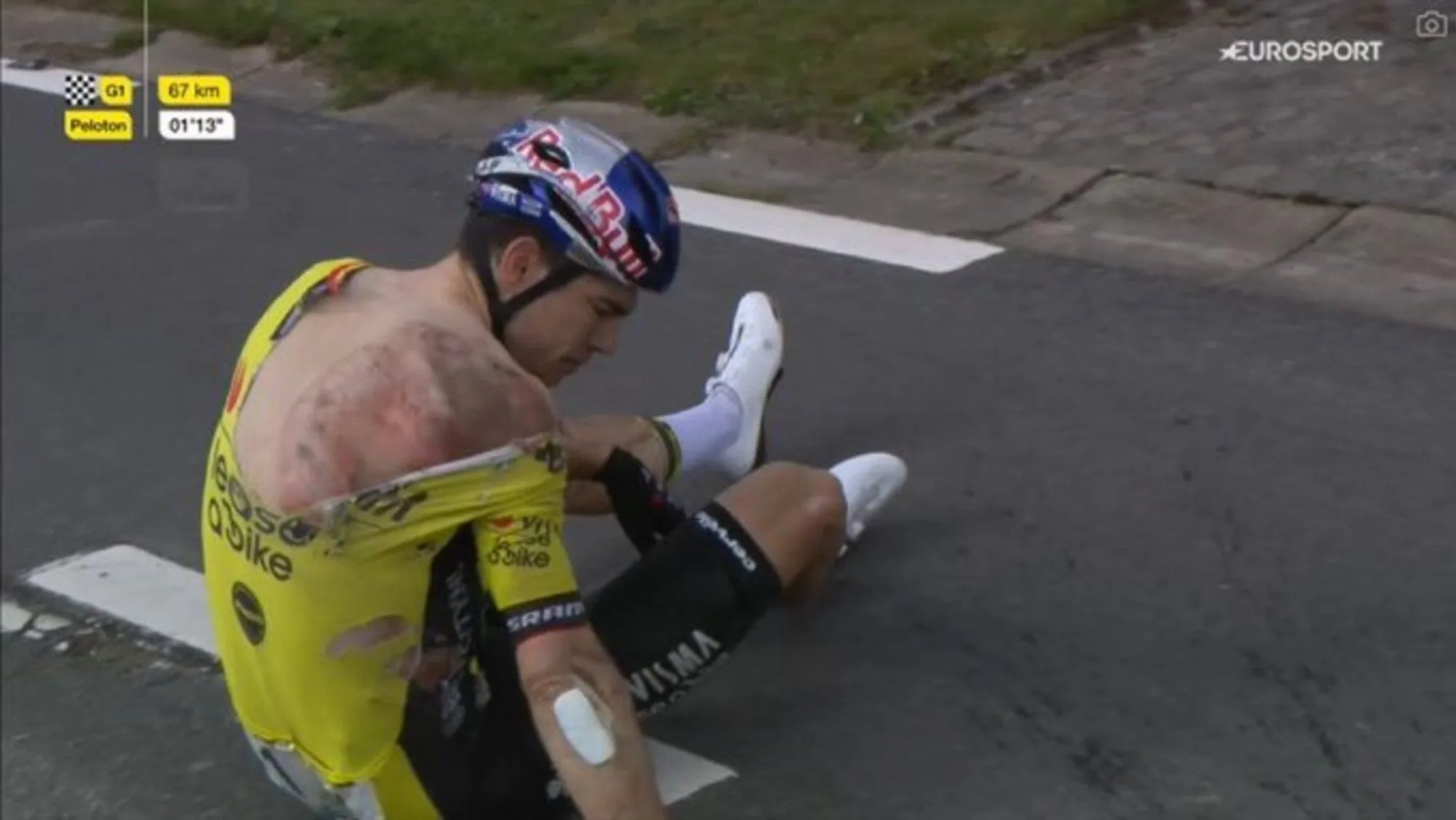 Wout van Aert fratura clavívula após queda na Dwars Door Vlaanderen e falha Volta à Flandres e Paris-Roubaix