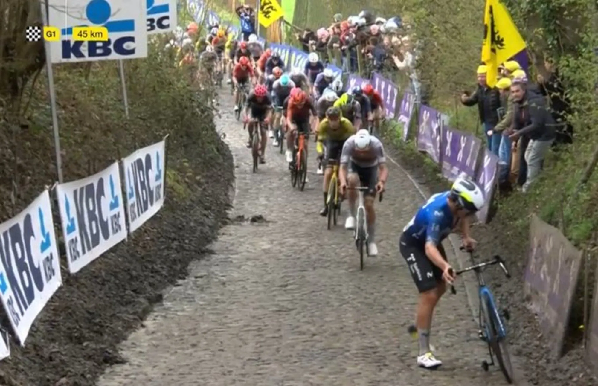 Iván García Cortina explains his 'helplessness' in dramatic moment of 2024 Tour of Flanders: "Everyone is dead and you are even more dead"