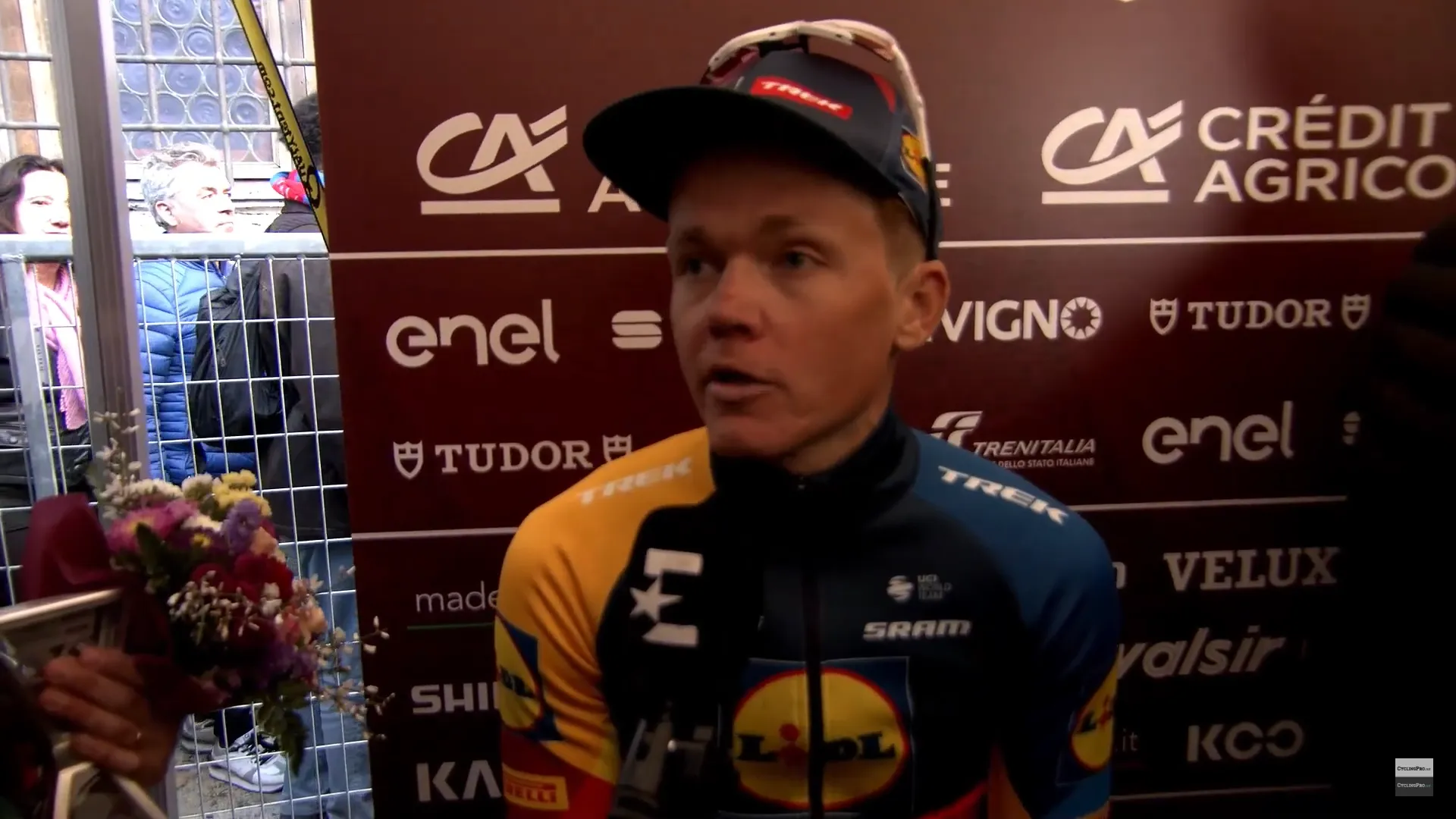 Toms Skujins, o melhor dos restantes na Strade Bianche 2024: "Tadej Pogacar está um nível acima em qualquer corrida que faça"