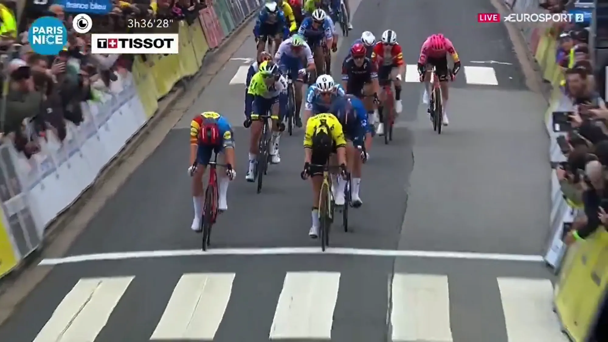 "The final was perfect for Mads Pedersen and it is a lot of fun to beat him" - Olav Kooij takes blistering sprint win on stage 1 of Paris-Nice 2024