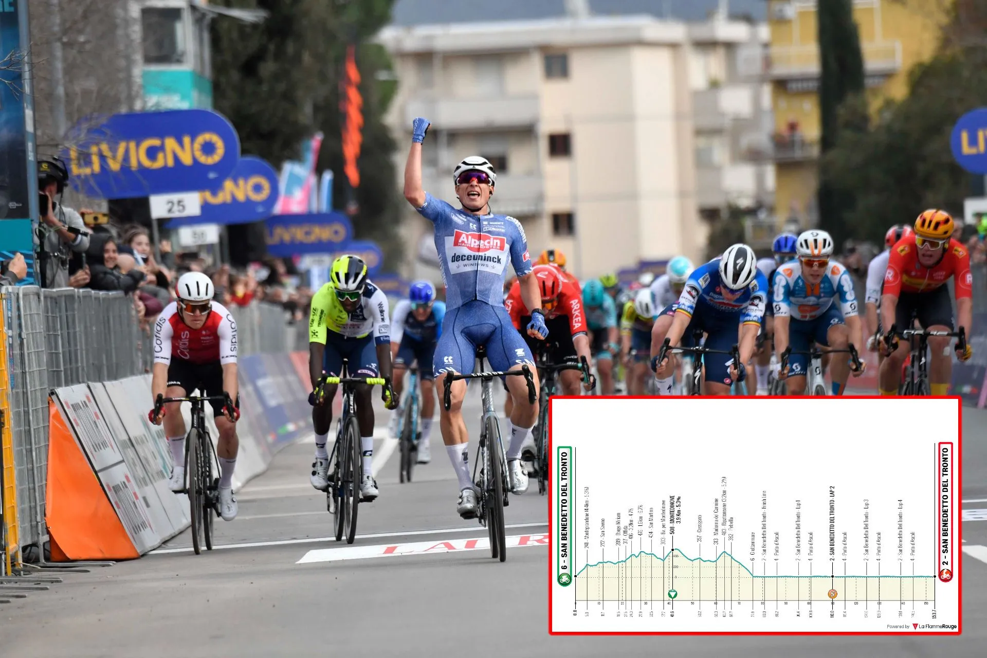 PREVIEW | Tirreno-Adriatico 2024 stage 7 - Windy day can put sprinter's chances at risk