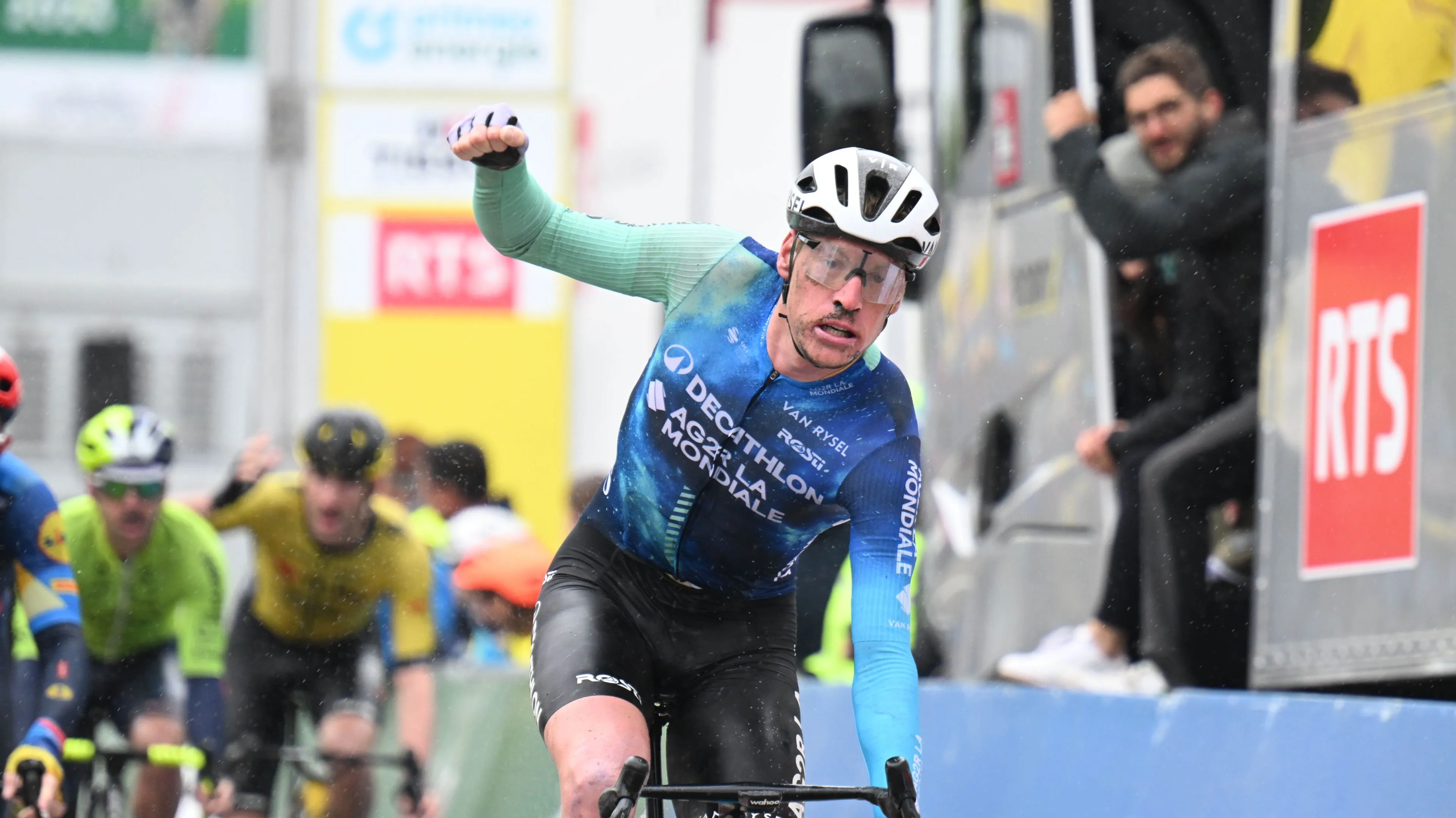 Carlos Rodriguez holds onto overall victory in chaotic final stage of 2024 Tour de Romandie as Dorian Godon sprints to second stage win