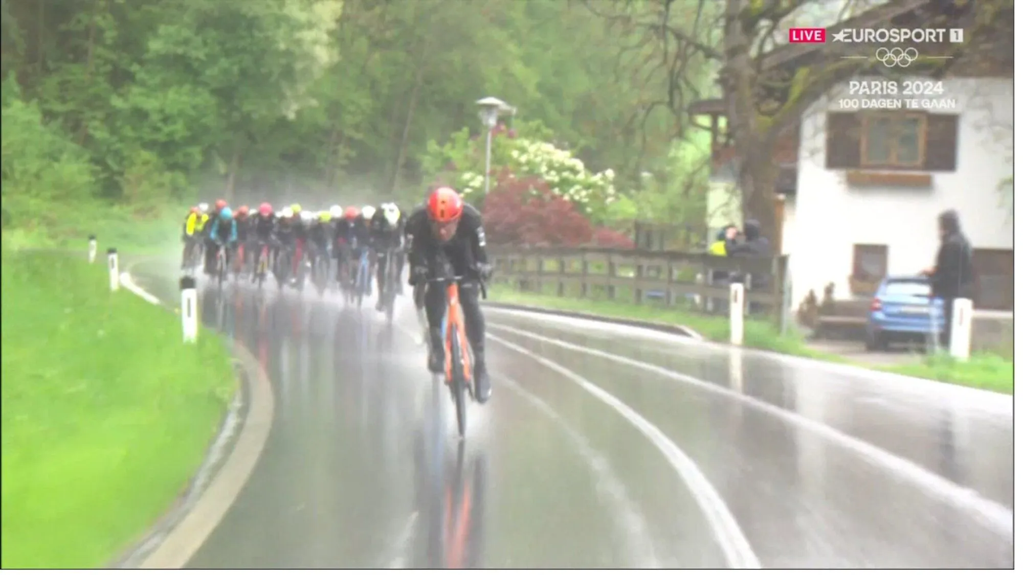 Stage 3 of the 2024 Tour of the Alps officially the coldest race day so far this year!
