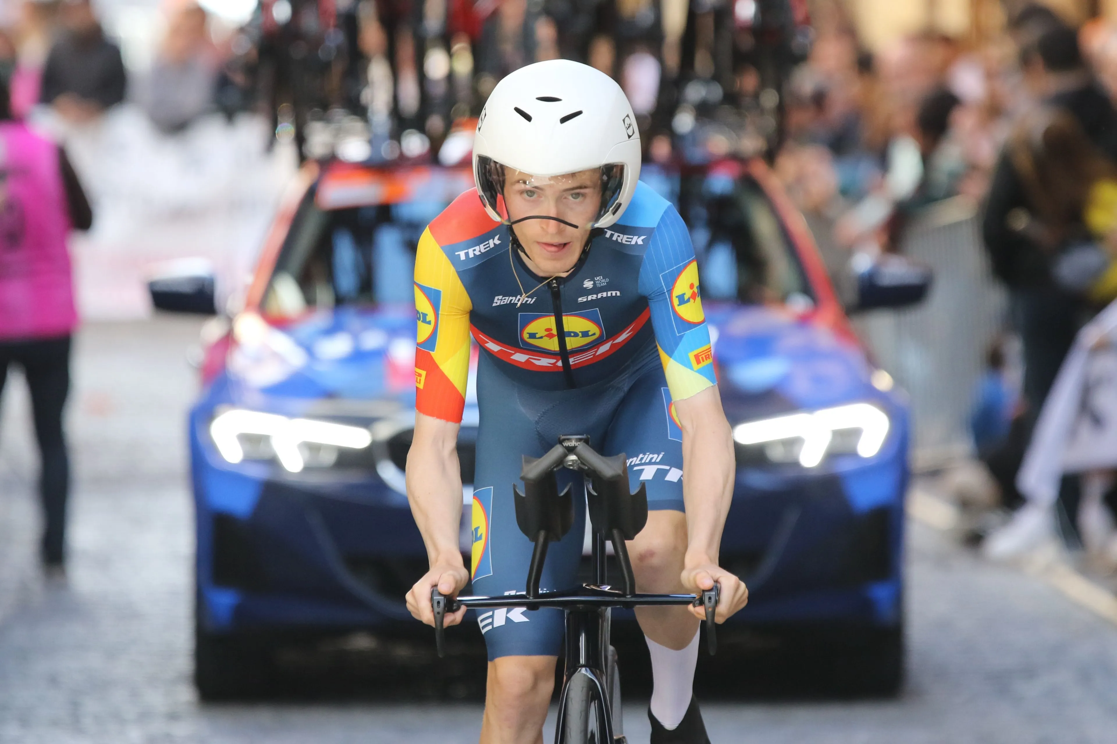 Mattias Skjelmose ganha tempo a Evenepoel, Vingegaard e Ayuso no contrarrelógio da Volta ao País Basco: "Isso é lutar por um lugar no pódio da classificação geral"