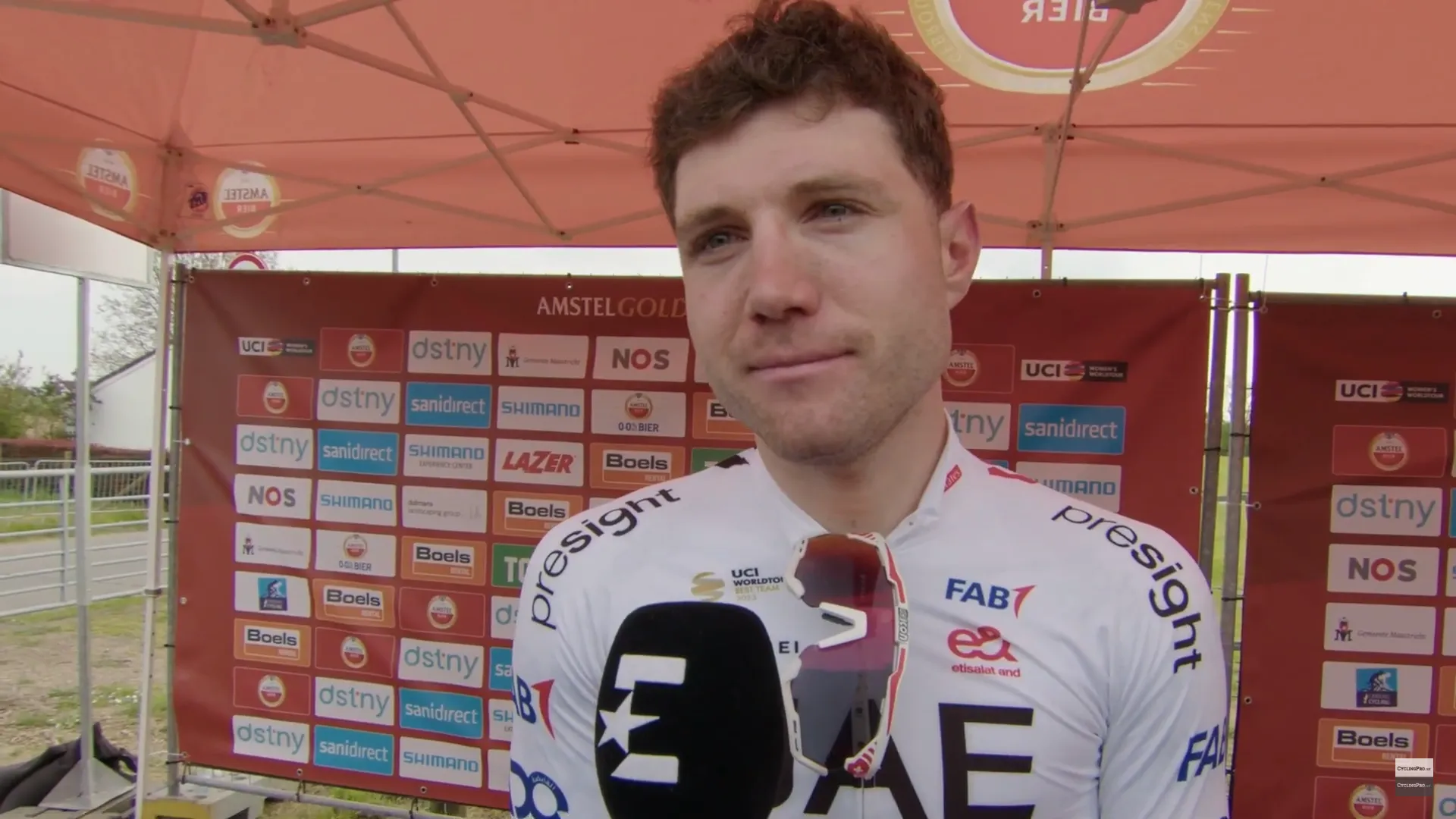 Marc Hirschi, que por pouco não conseguiu vencer a Amstel Gold Race: "O segundo é o primeiro dos derrotados"