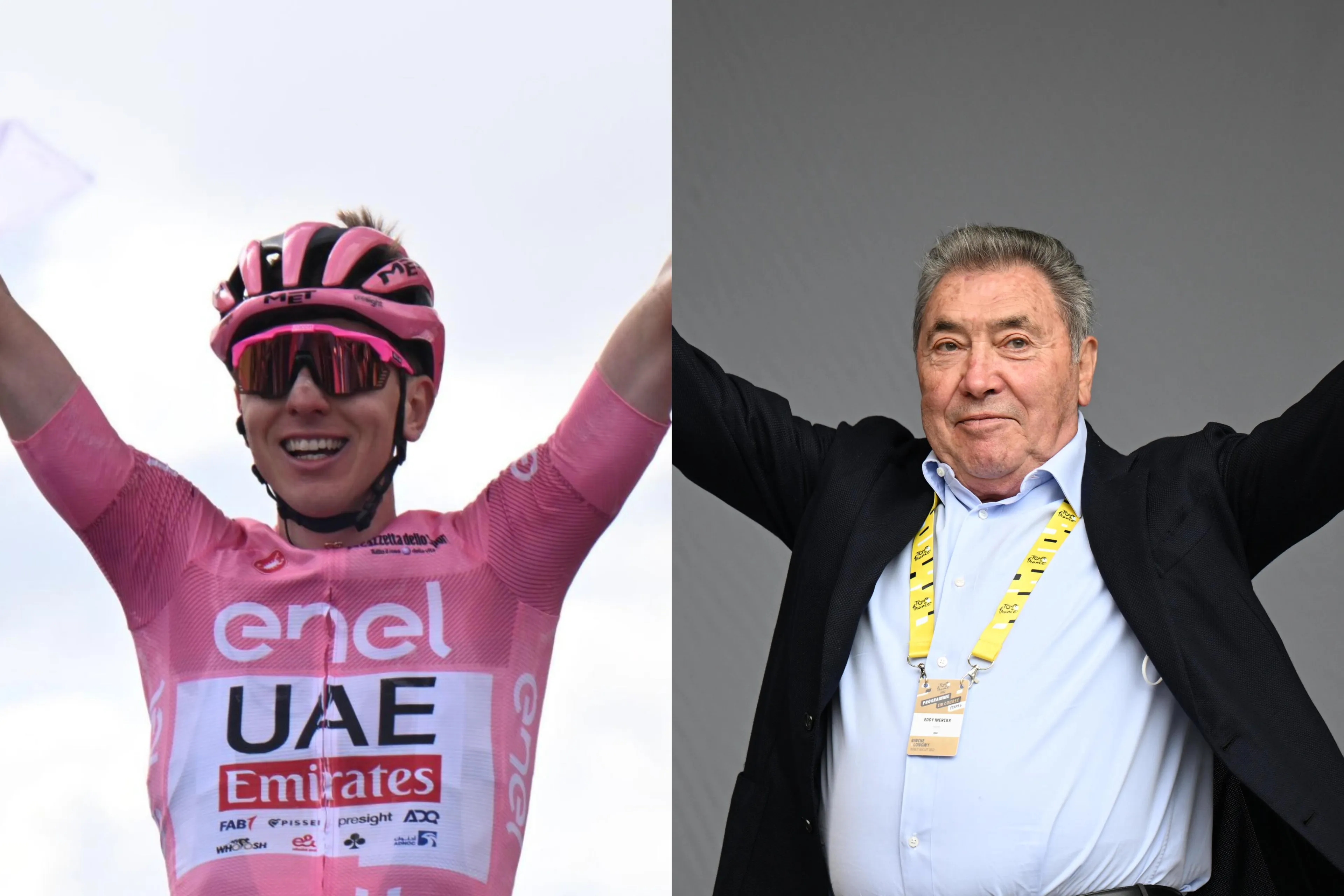 Guerra de Canibais em números: O Aspirante Tadej Pogacar vs Eddy Merckx O Imortal