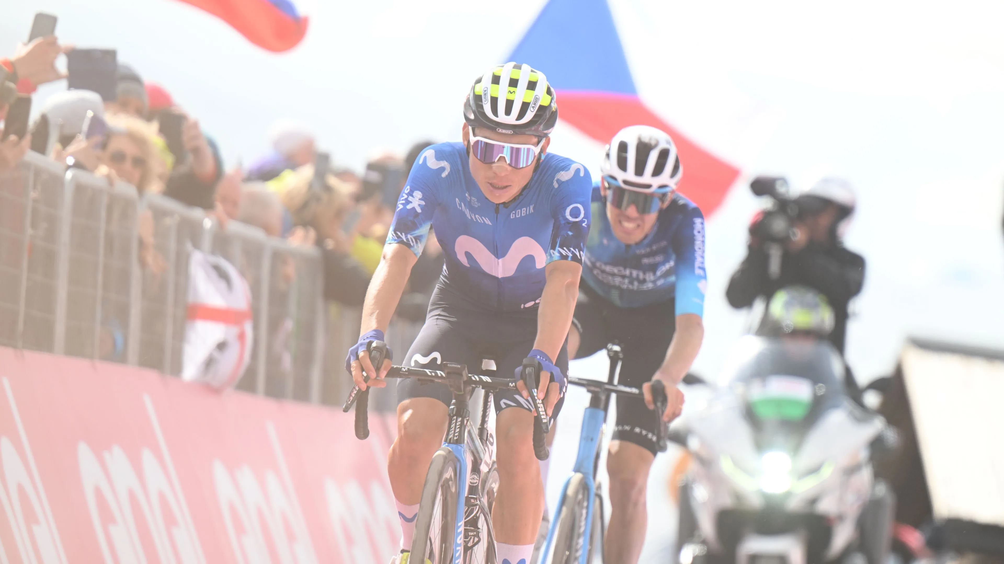 "We knew Einer Rubio had good legs, so we wanted to try" - Movistar Team explain stage 16 tactics at Giro d'Italia