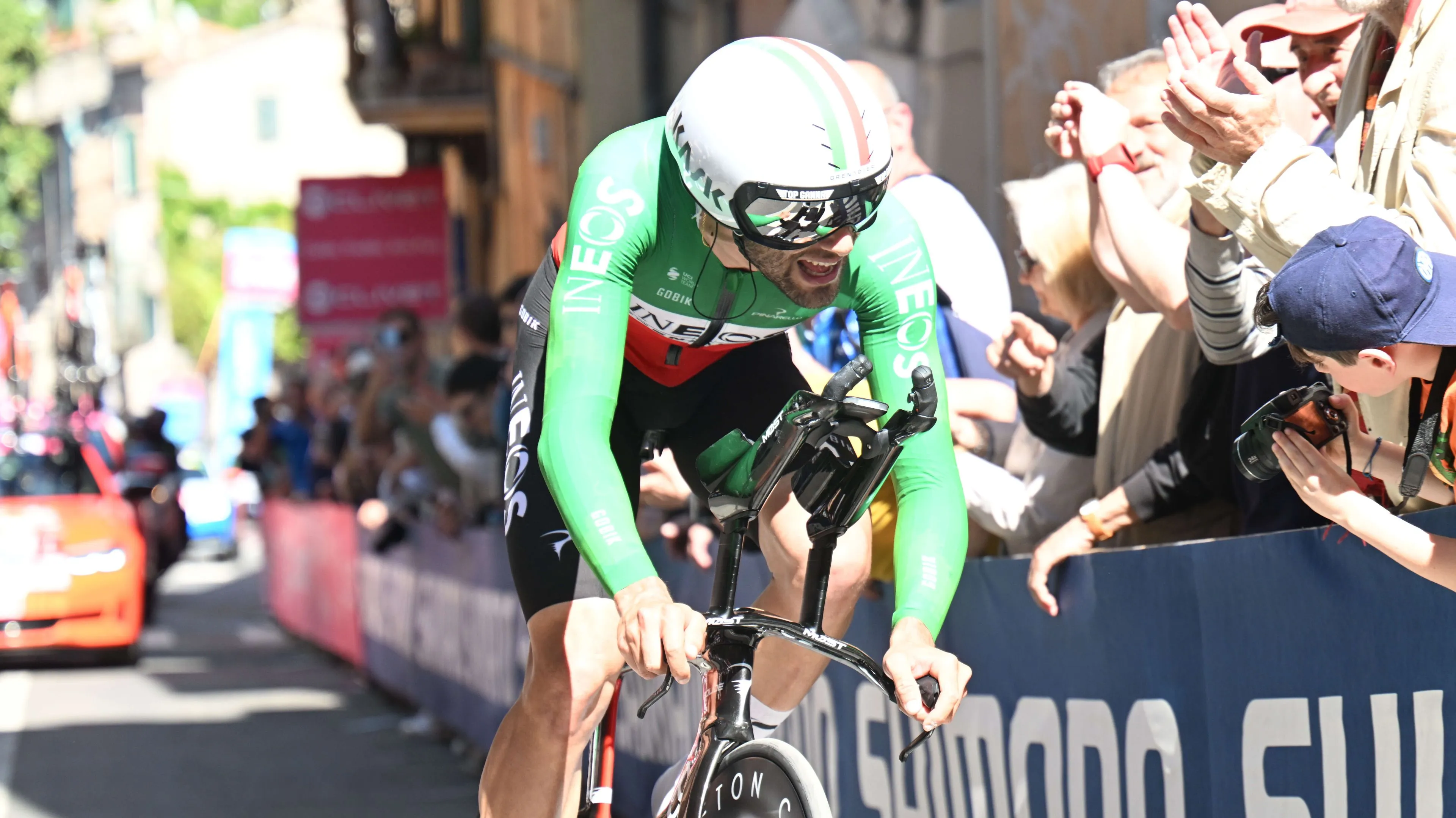 Filippo Ganna denies Tadej Pogacar another Giro d'Italia stage win with phenomenal time-trial performance